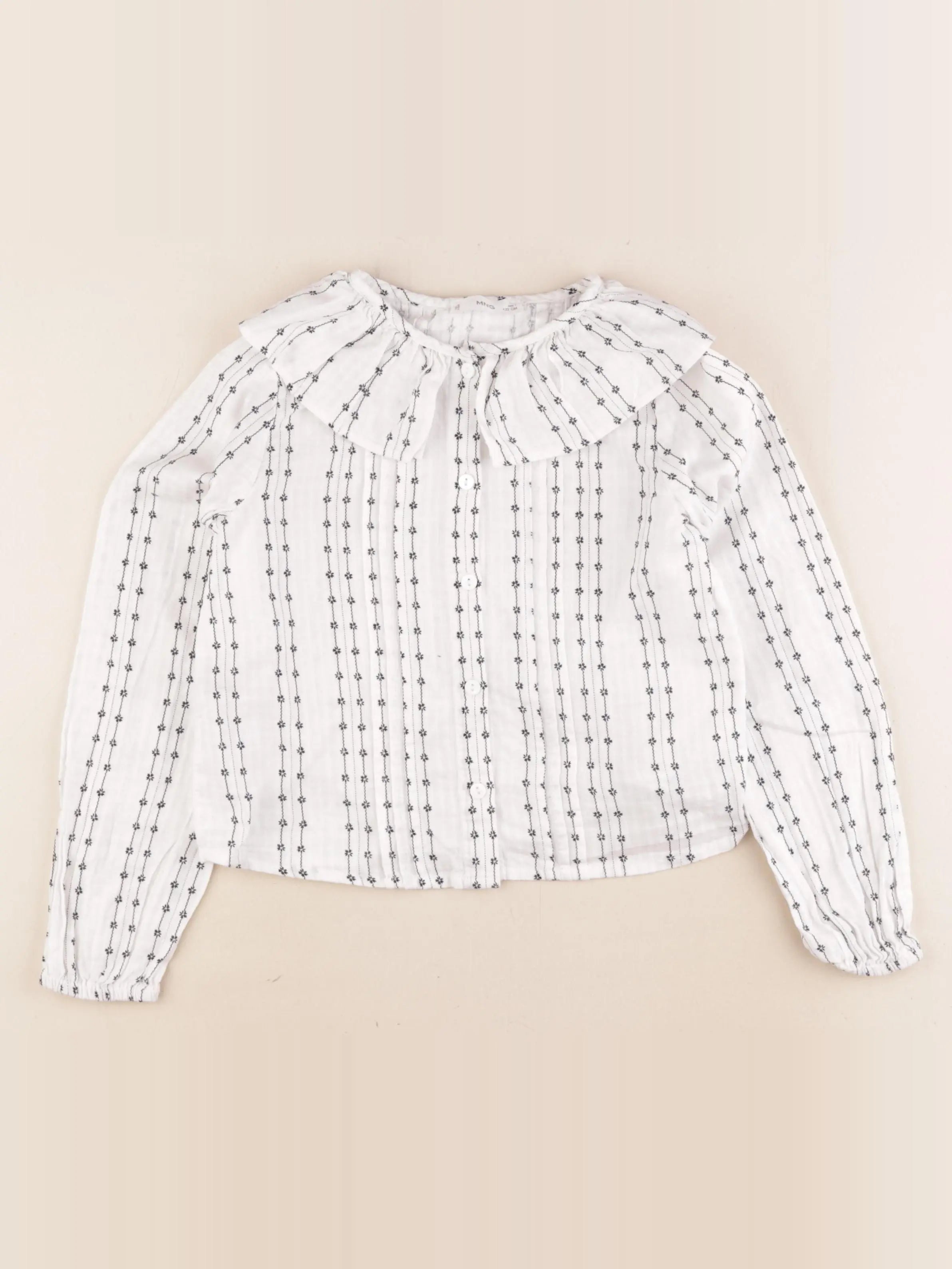 Mango - blouse blanc, noir - 7 ans