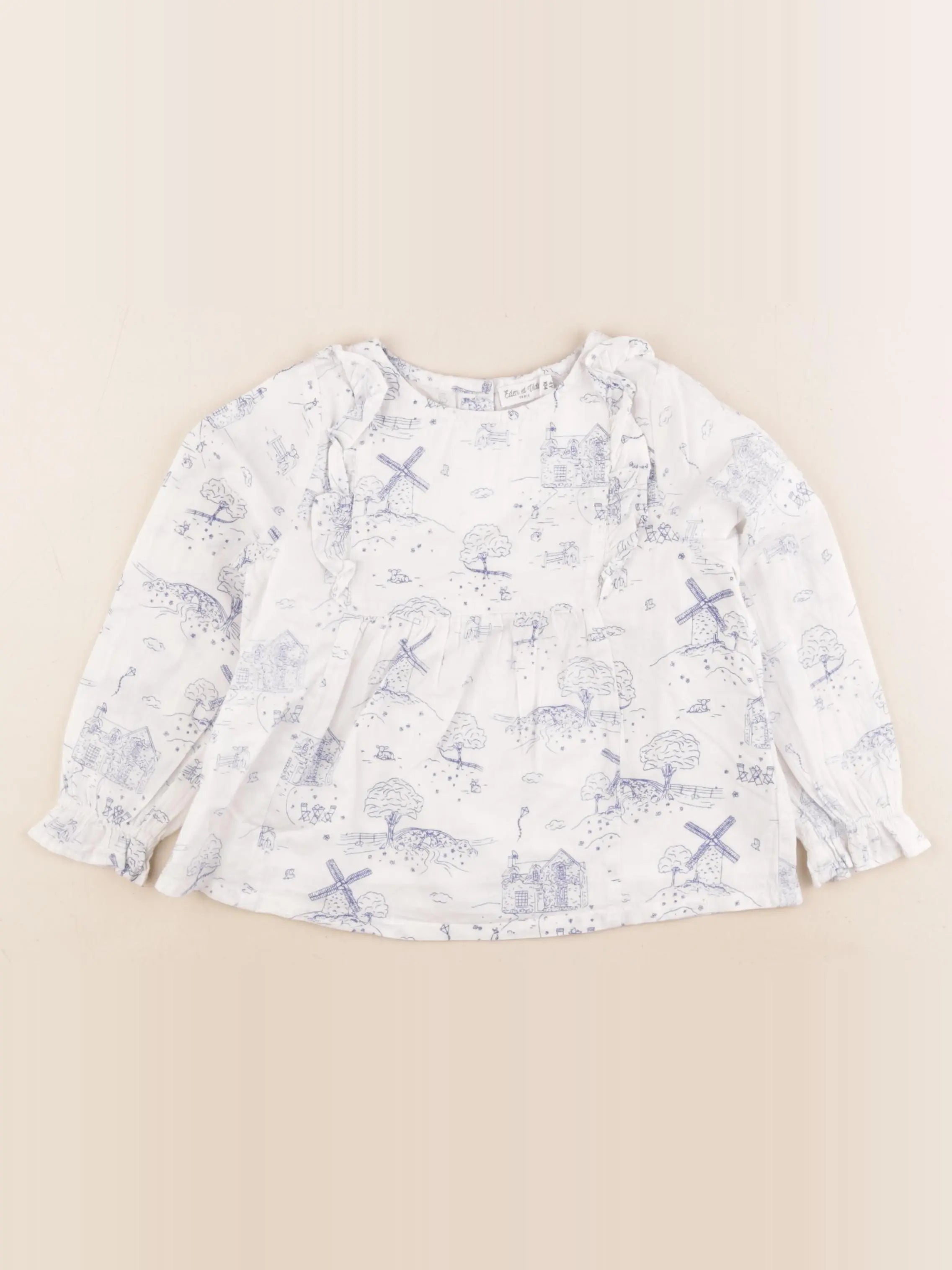 Eden & Victor - blouse bleu - 4 ans