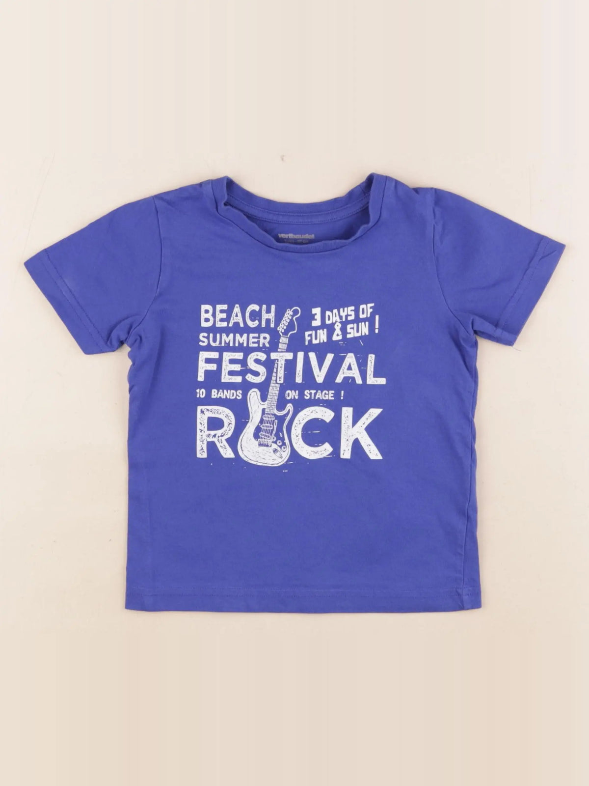 Vertbaudet - tee-shirt bleu - 3 ans