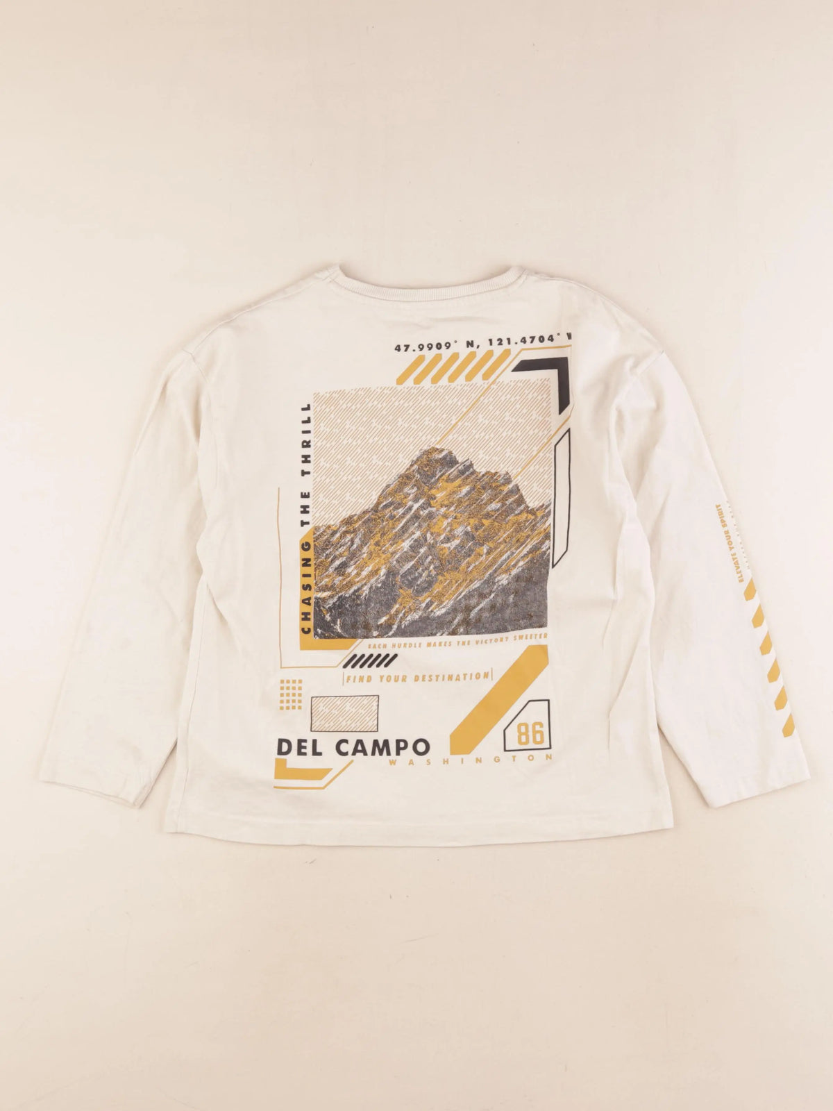 Name it - tee-shirt imprimé au dos beige - 7/8 ans