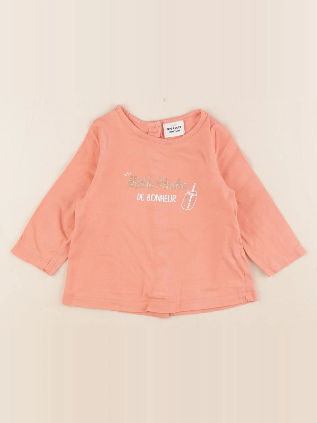 Tape à l'oeil - tee-shirt orange - 12 mois