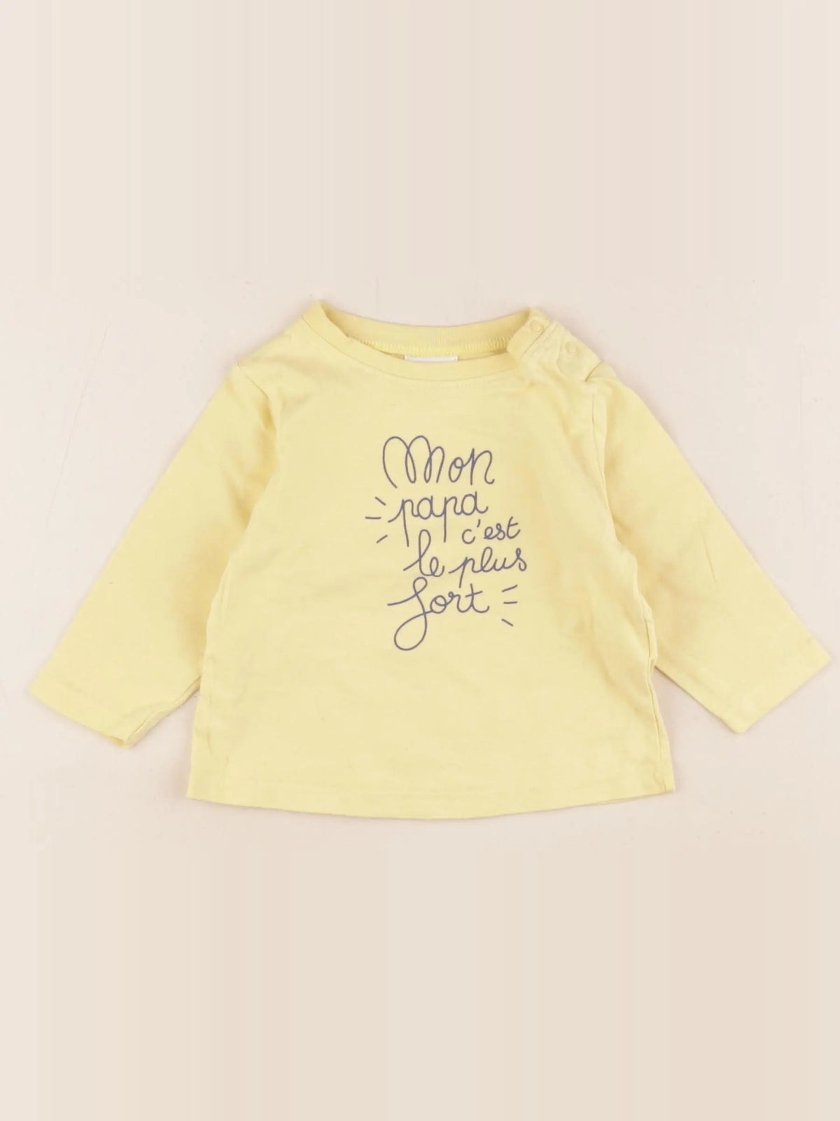Tape à l'oeil - tee-shirt jaune - 6 mois