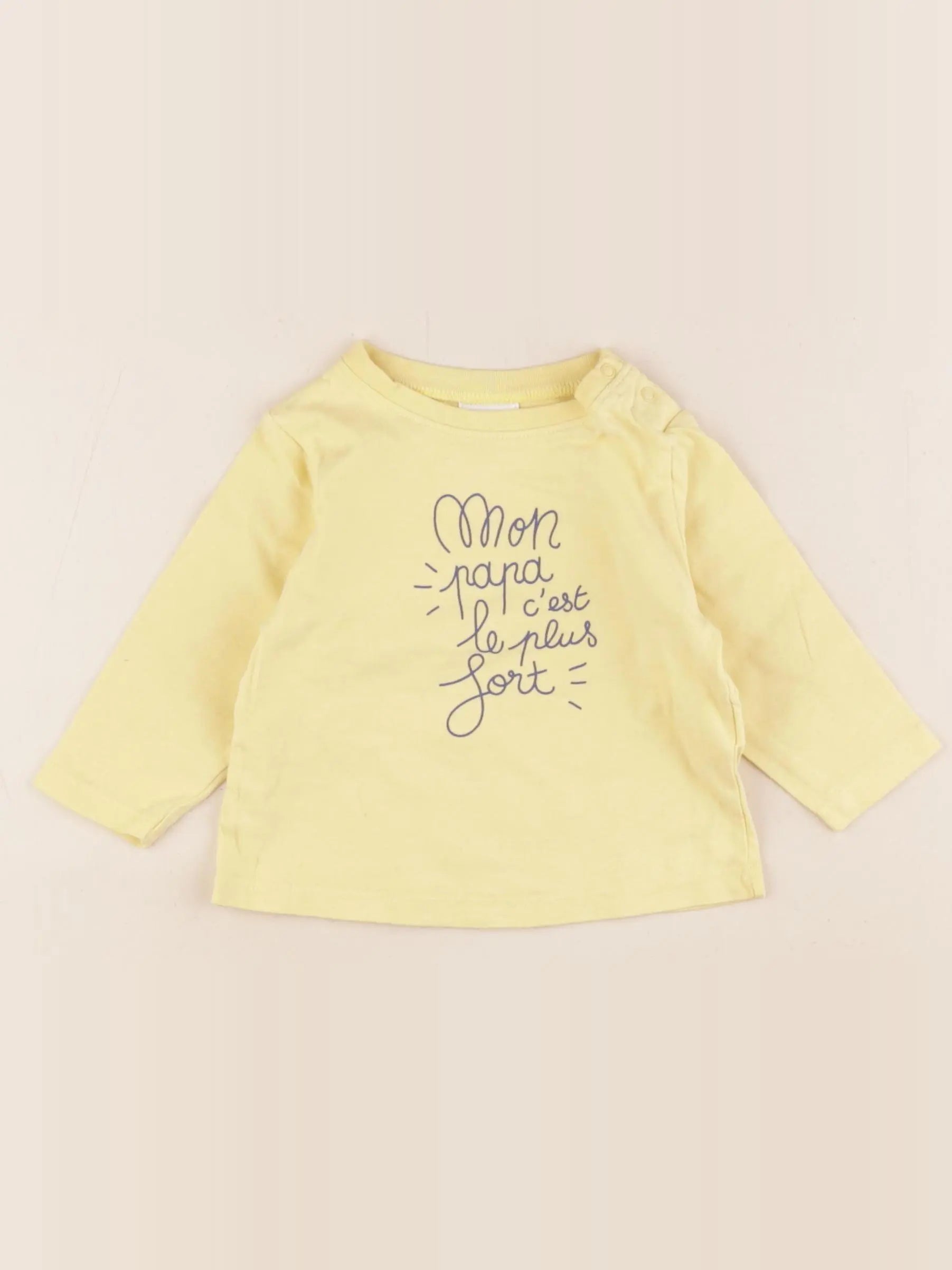 Tape à l'oeil - tee-shirt jaune - 6 mois