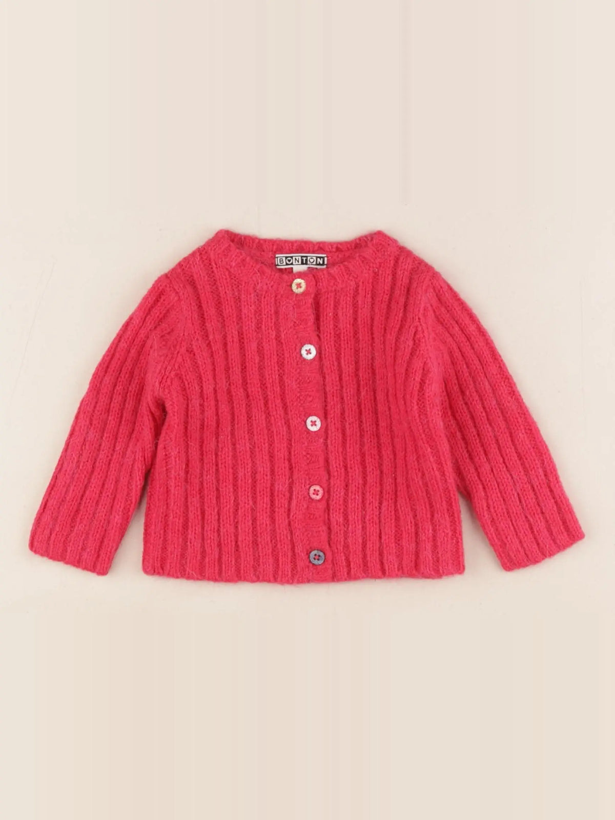 Bonton - gilet rose - 6 mois