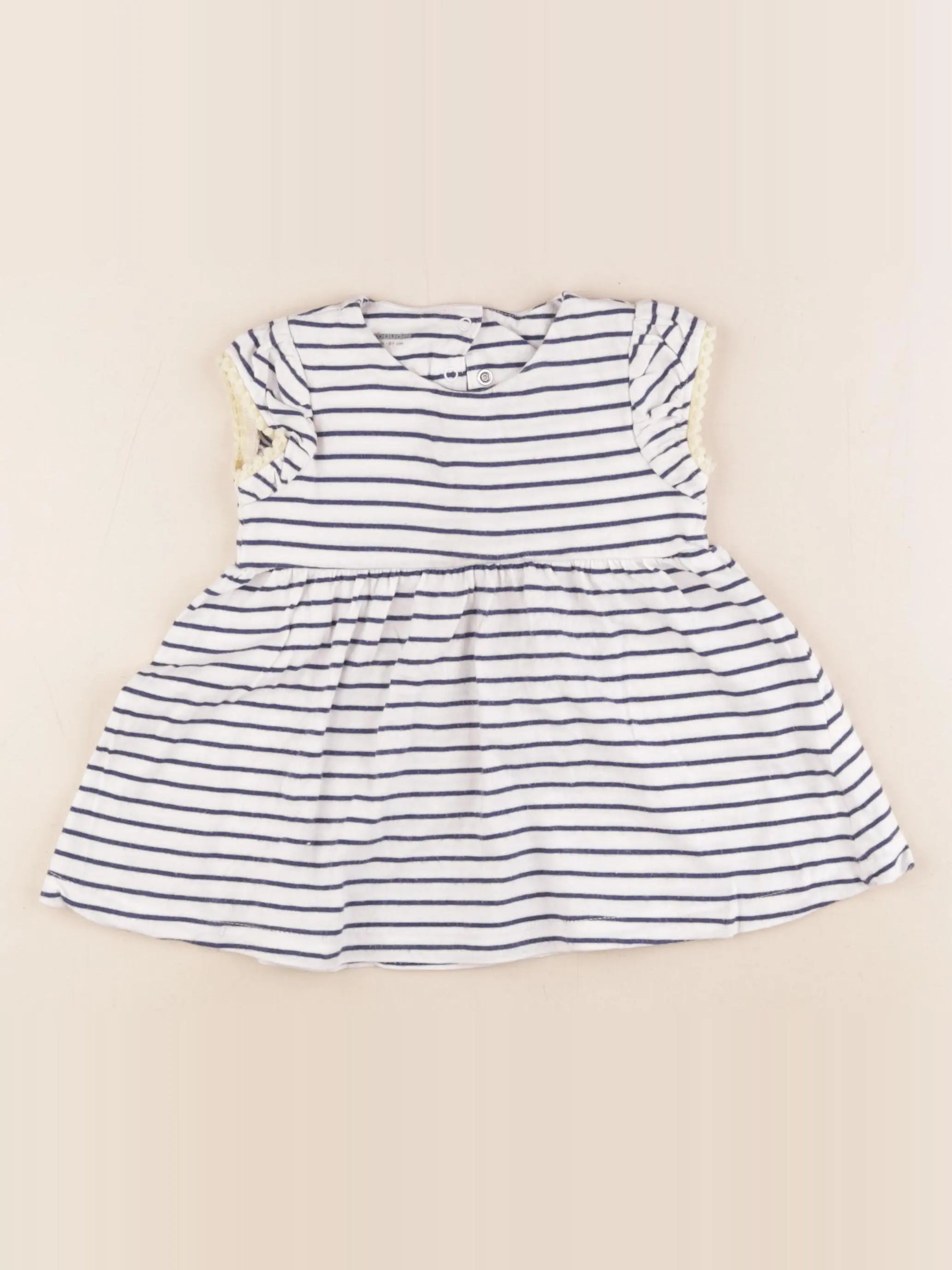 Vertbaudet - robe bleu - 18 mois