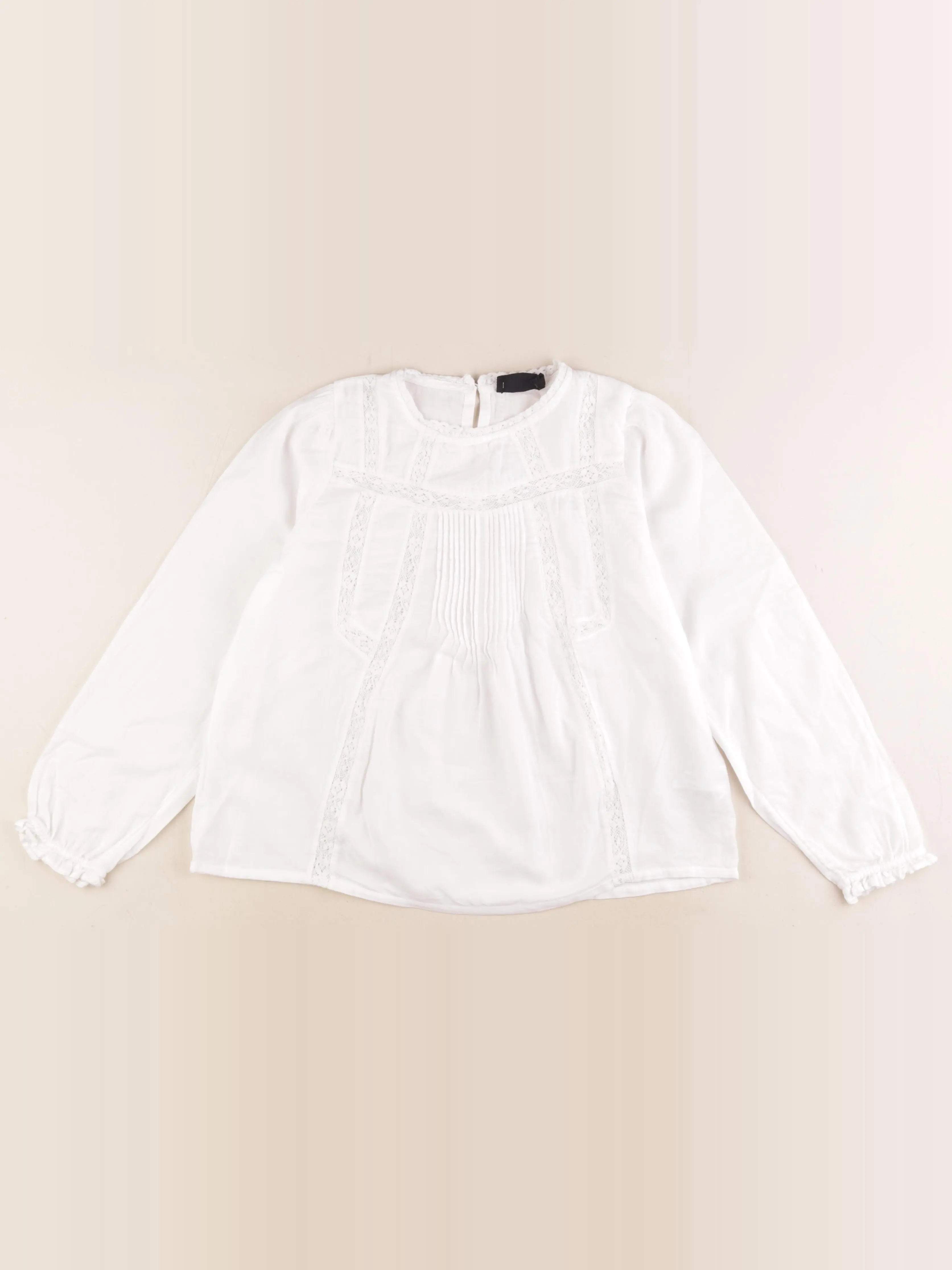 Monoprix - blouse blanc - 10 ans