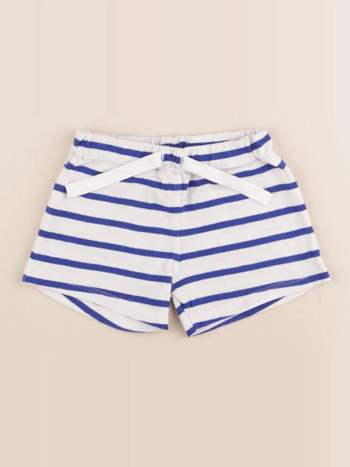 Petit Bateau - short bleu, blanc - 18 mois