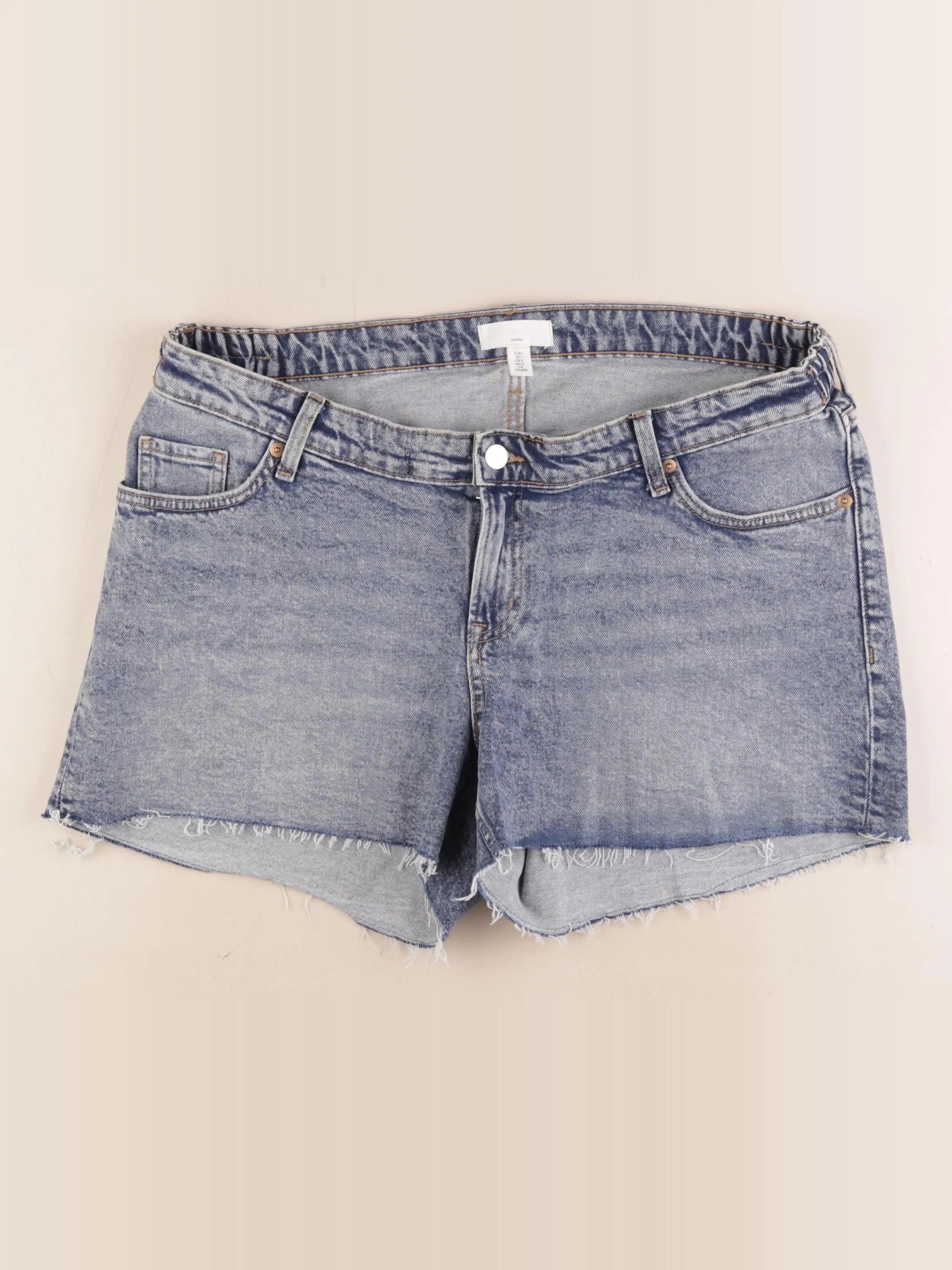 H&M - short grossesse bleu - l