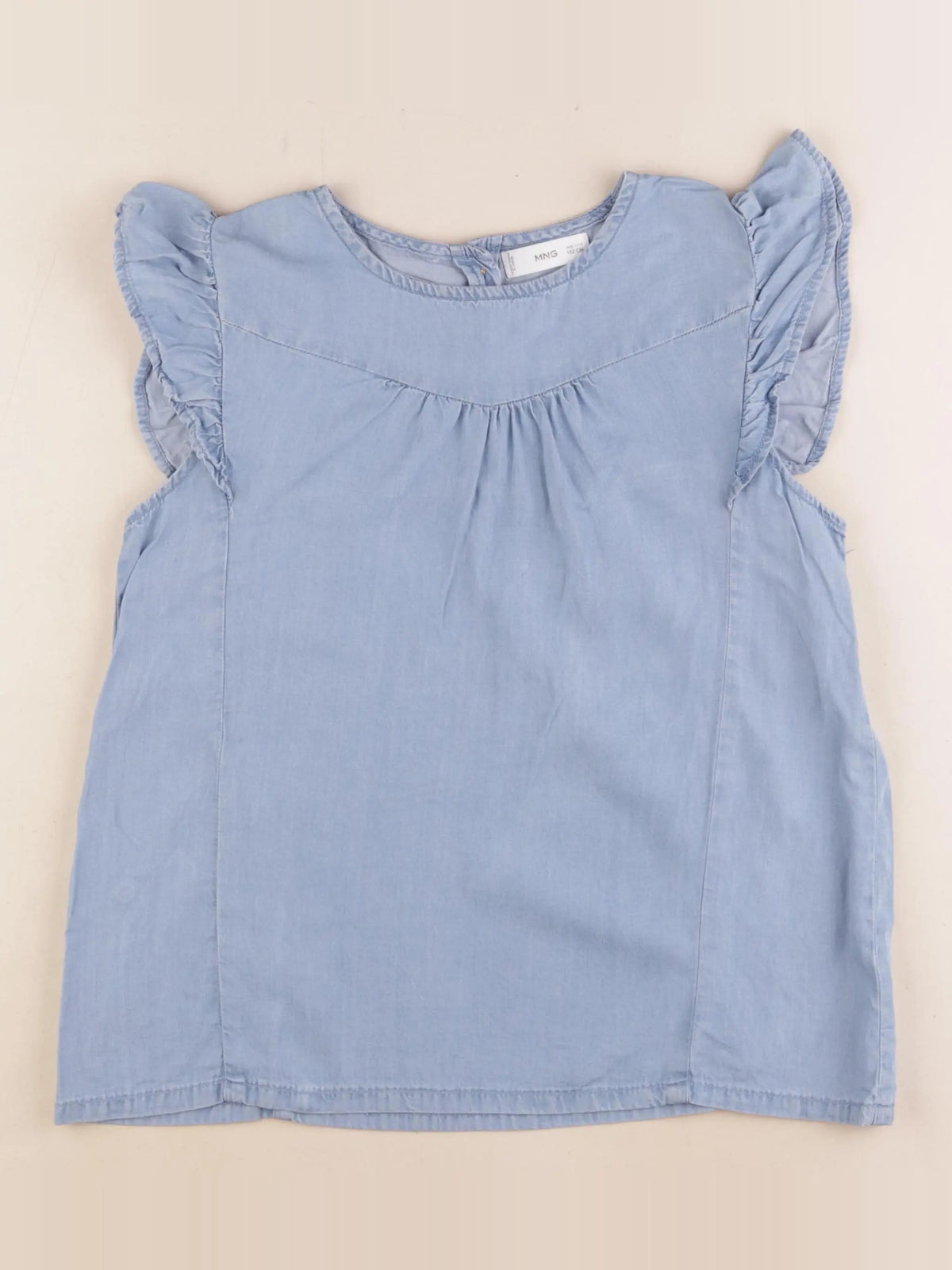 Mango - blouse bleu - 11/12 ans