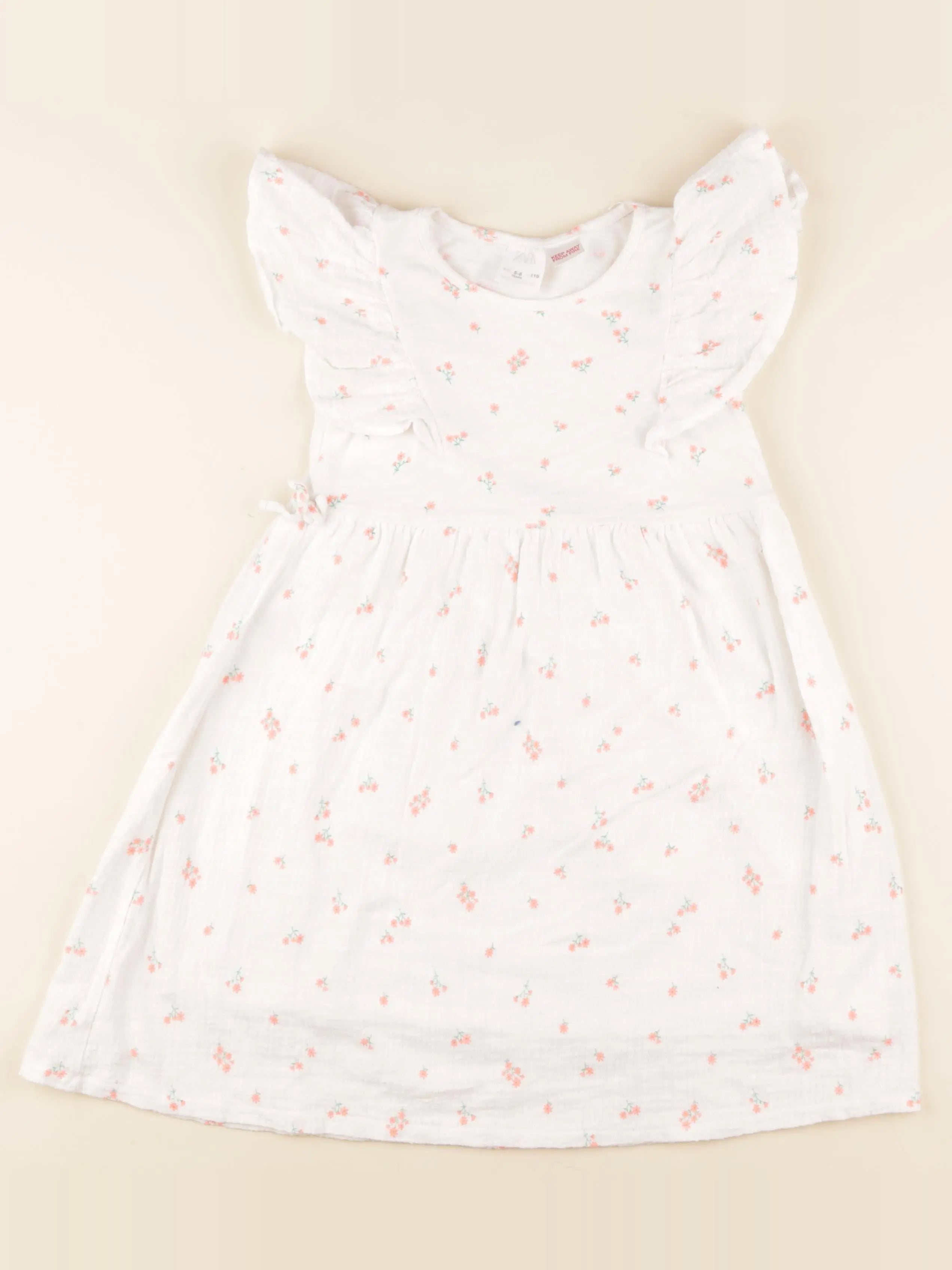 Zara - robe blanc - 5/6 ans