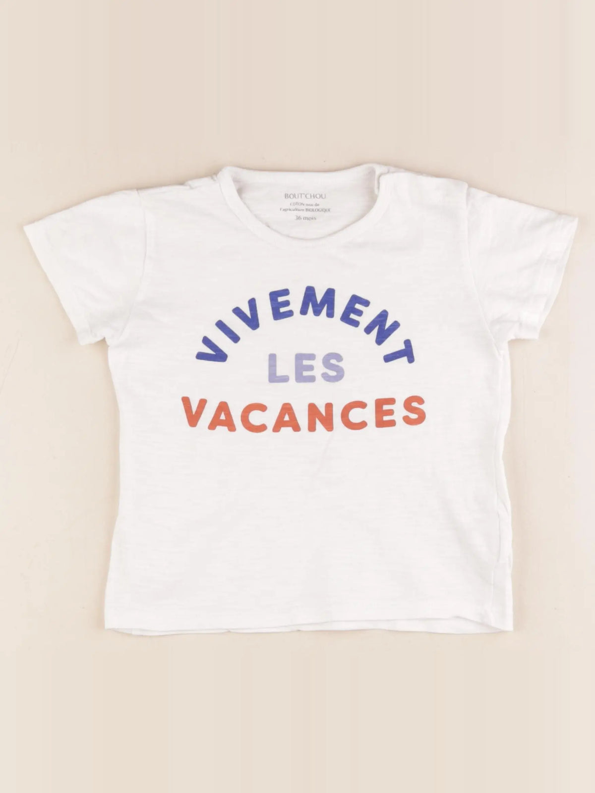 Boutchou - tee-shirt blanc - 36 mois