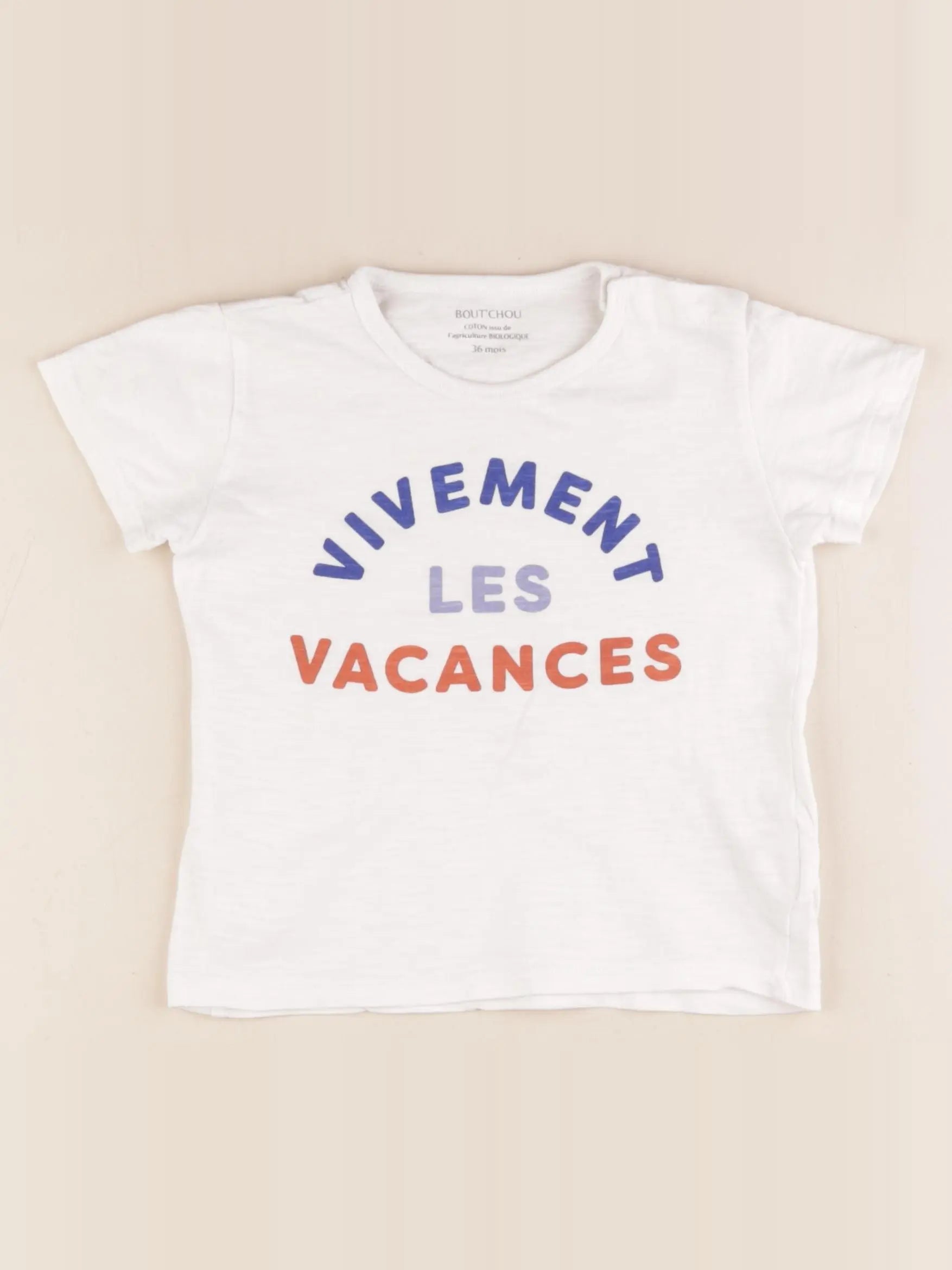 Boutchou - tee-shirt blanc - 36 mois