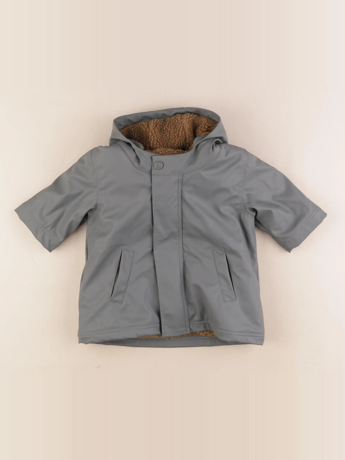Petit Bateau - imperméable bleu - 6 mois
