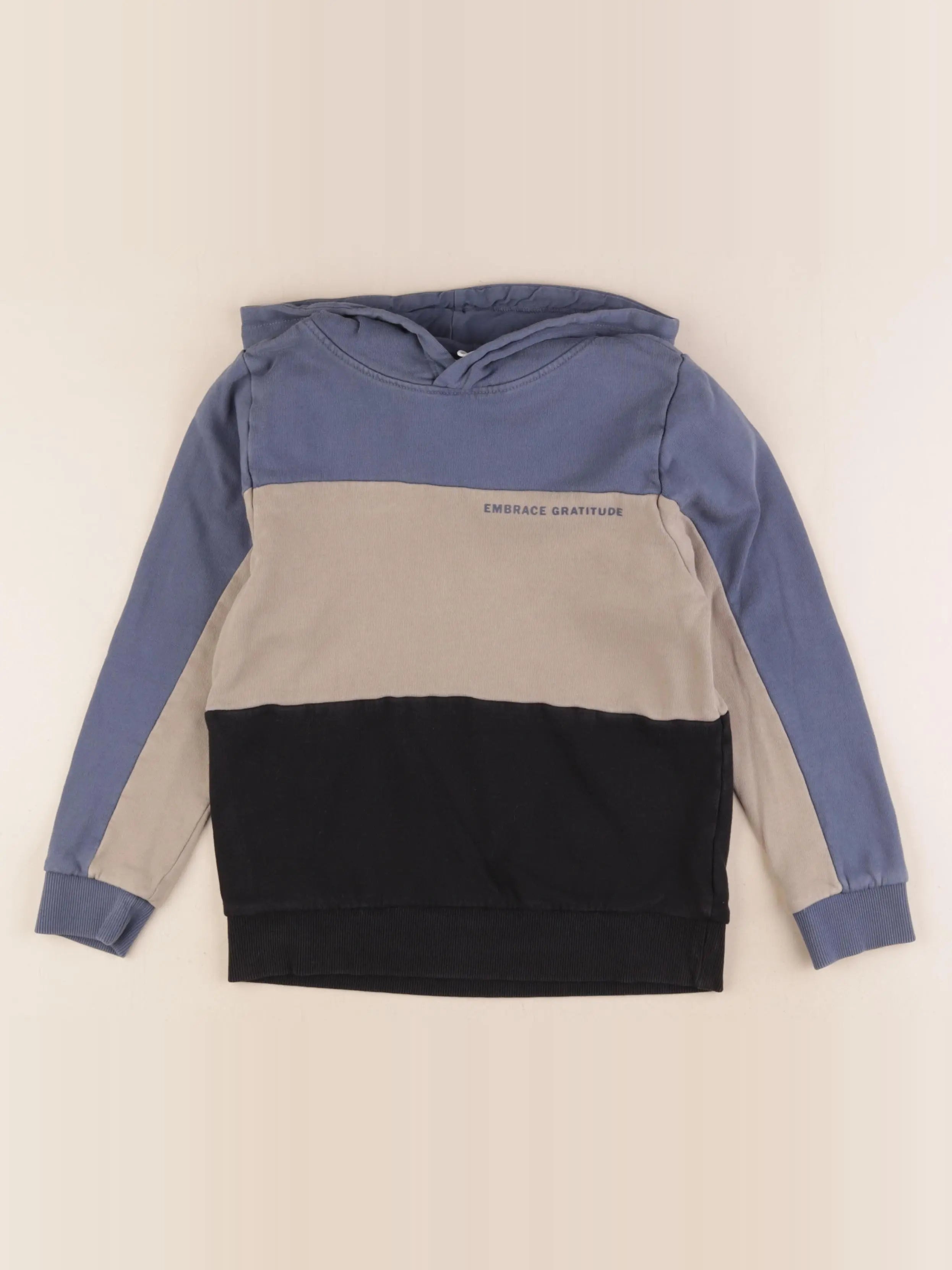 Name it - sweat bleu, gris - 7/8 ans