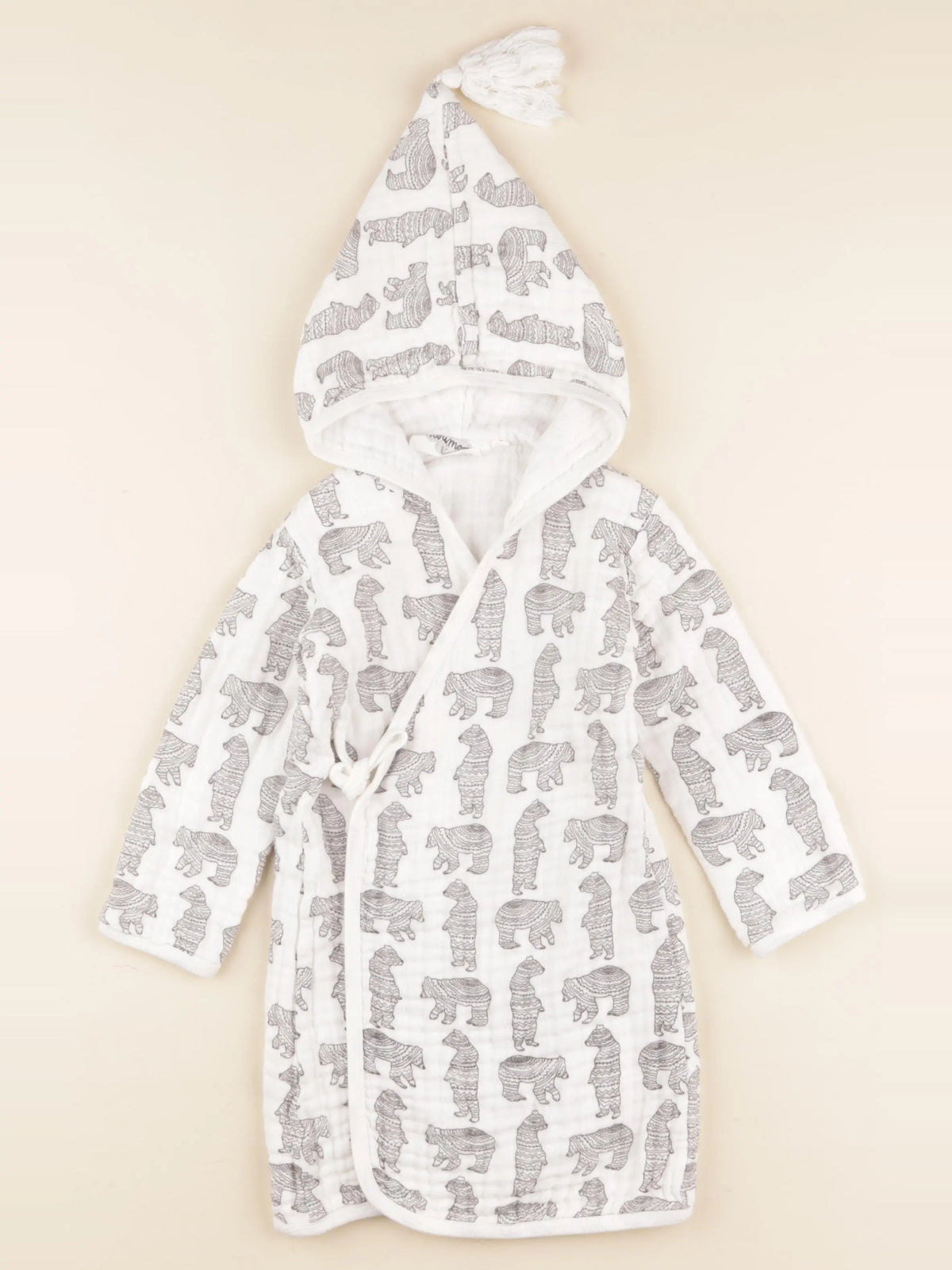 Moumout' - peignoir blanc - 6/12 mois