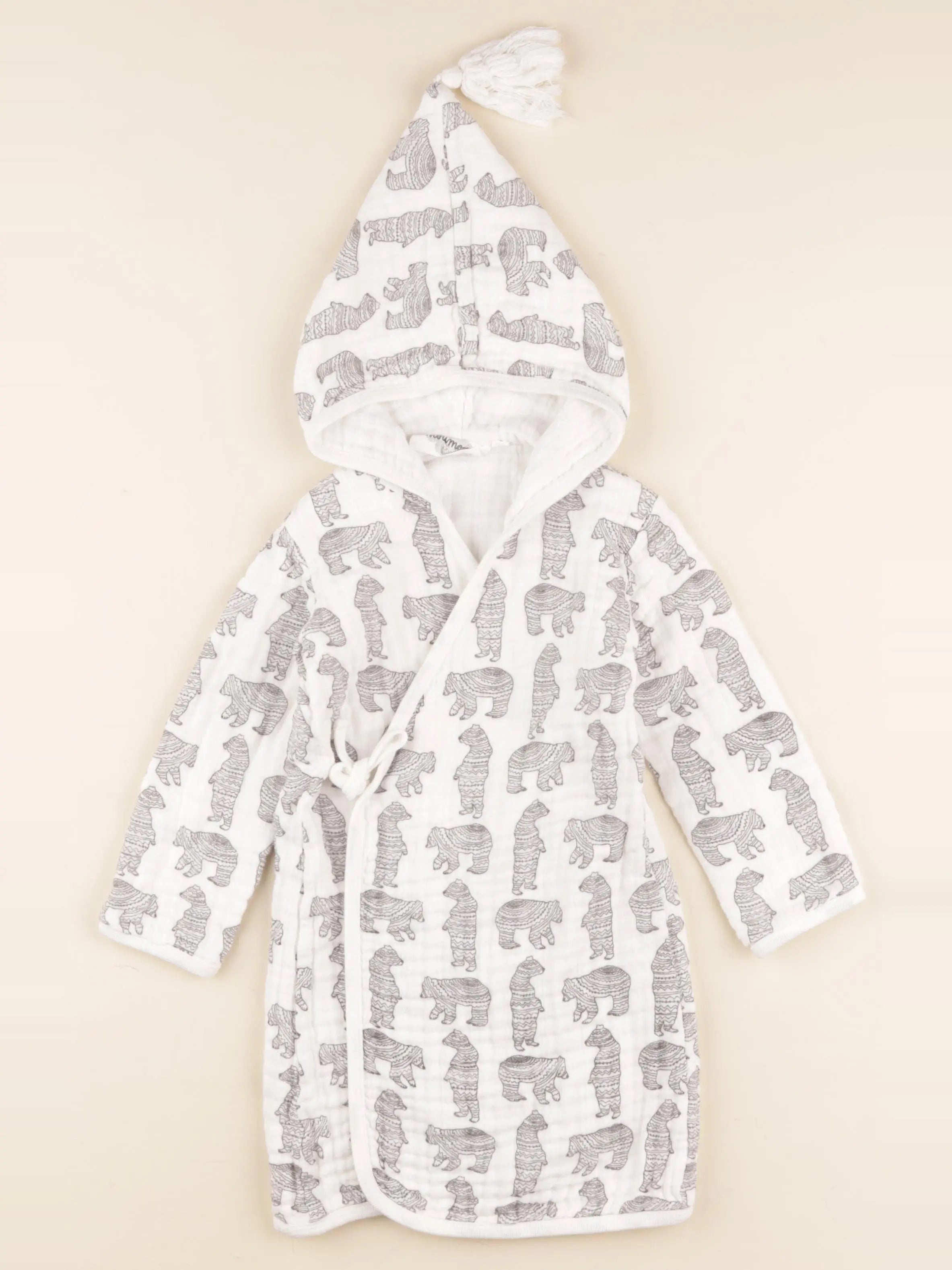 Moumout' - peignoir blanc - 6/12 mois