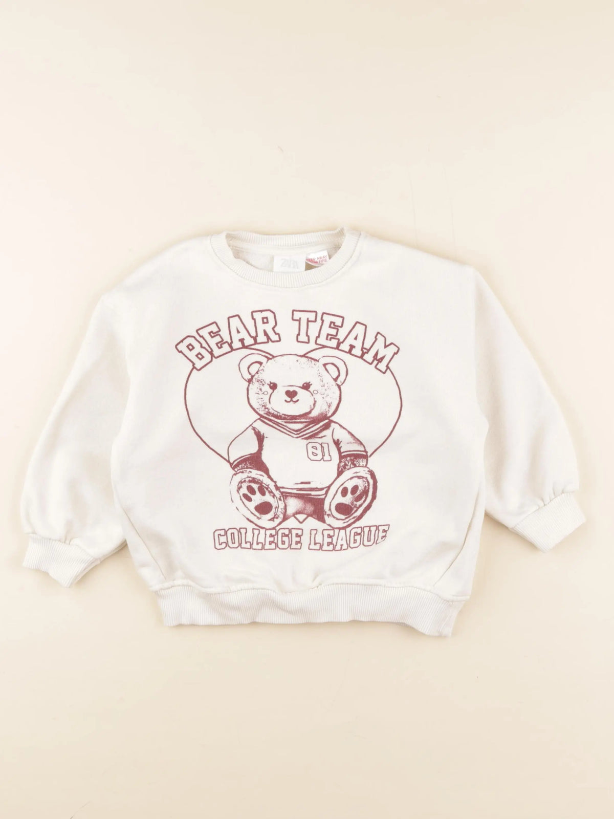 Zara - sweat beige - 3 ans