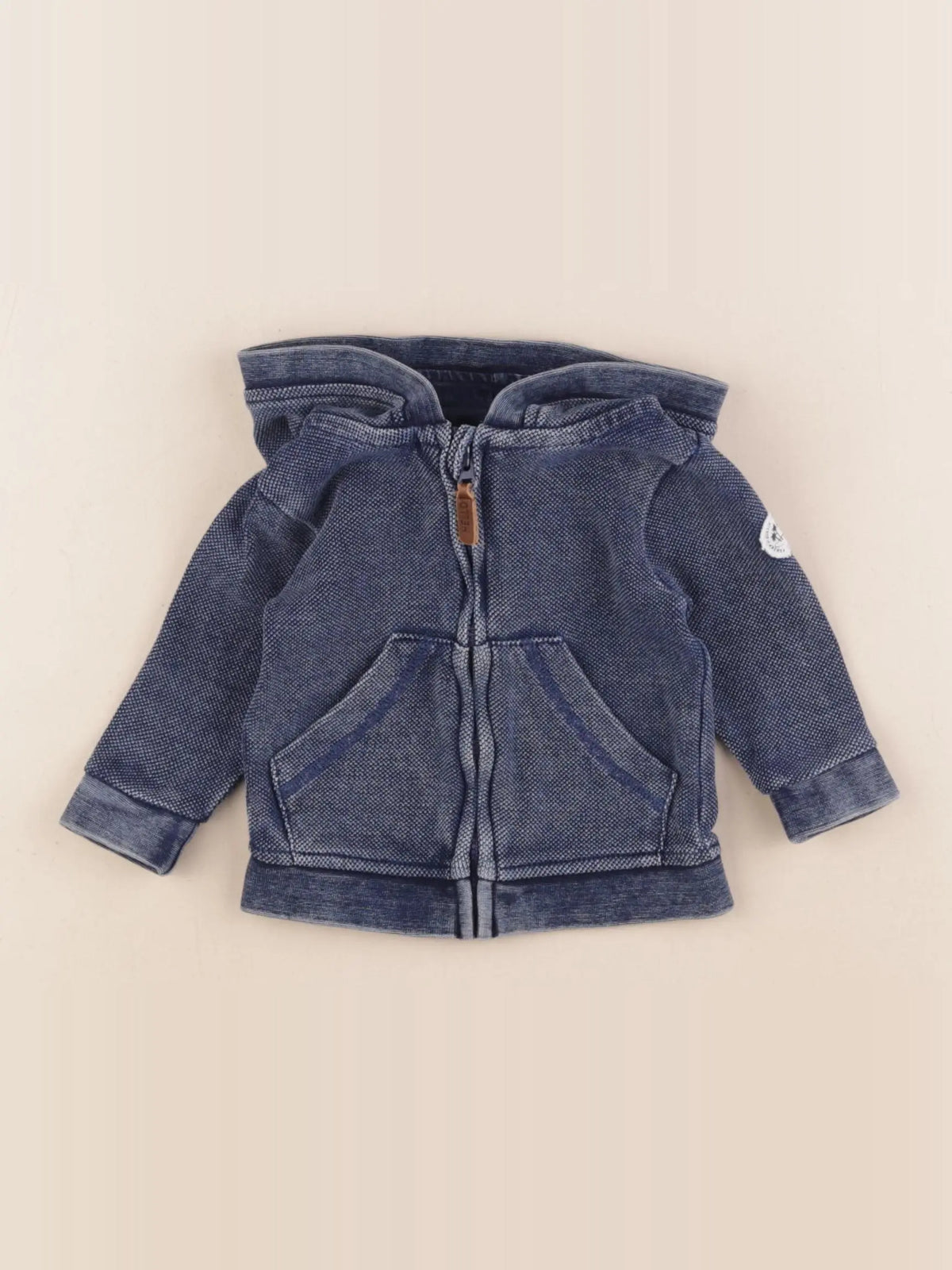 Tape à l'oeil - sweat bleu - 3 mois