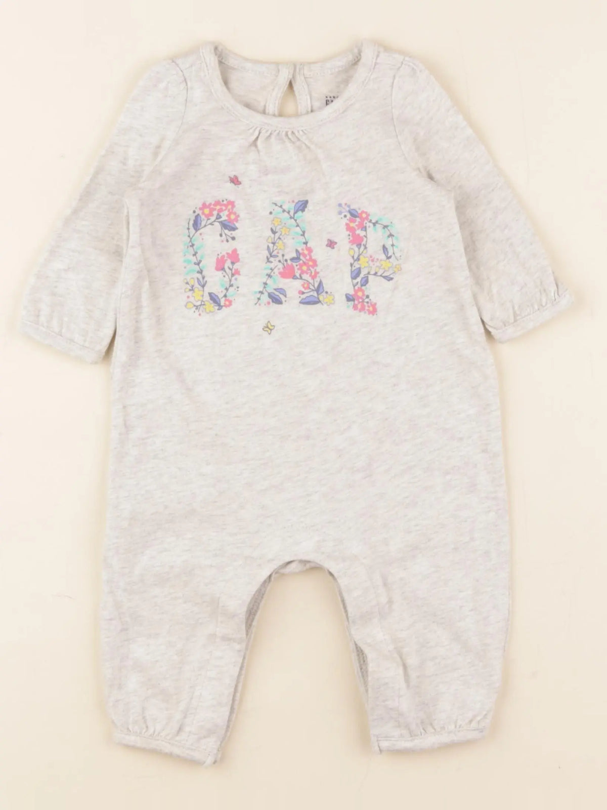 GAP - pyjama coton beige - 0/3 mois