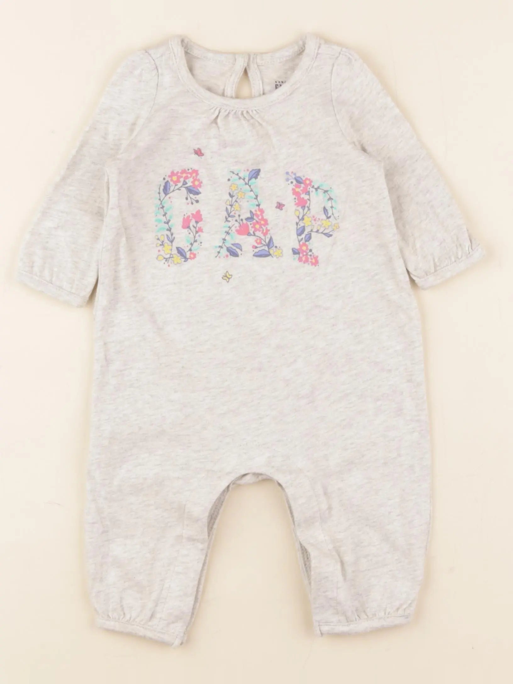 GAP - pyjama coton beige - 0/3 mois