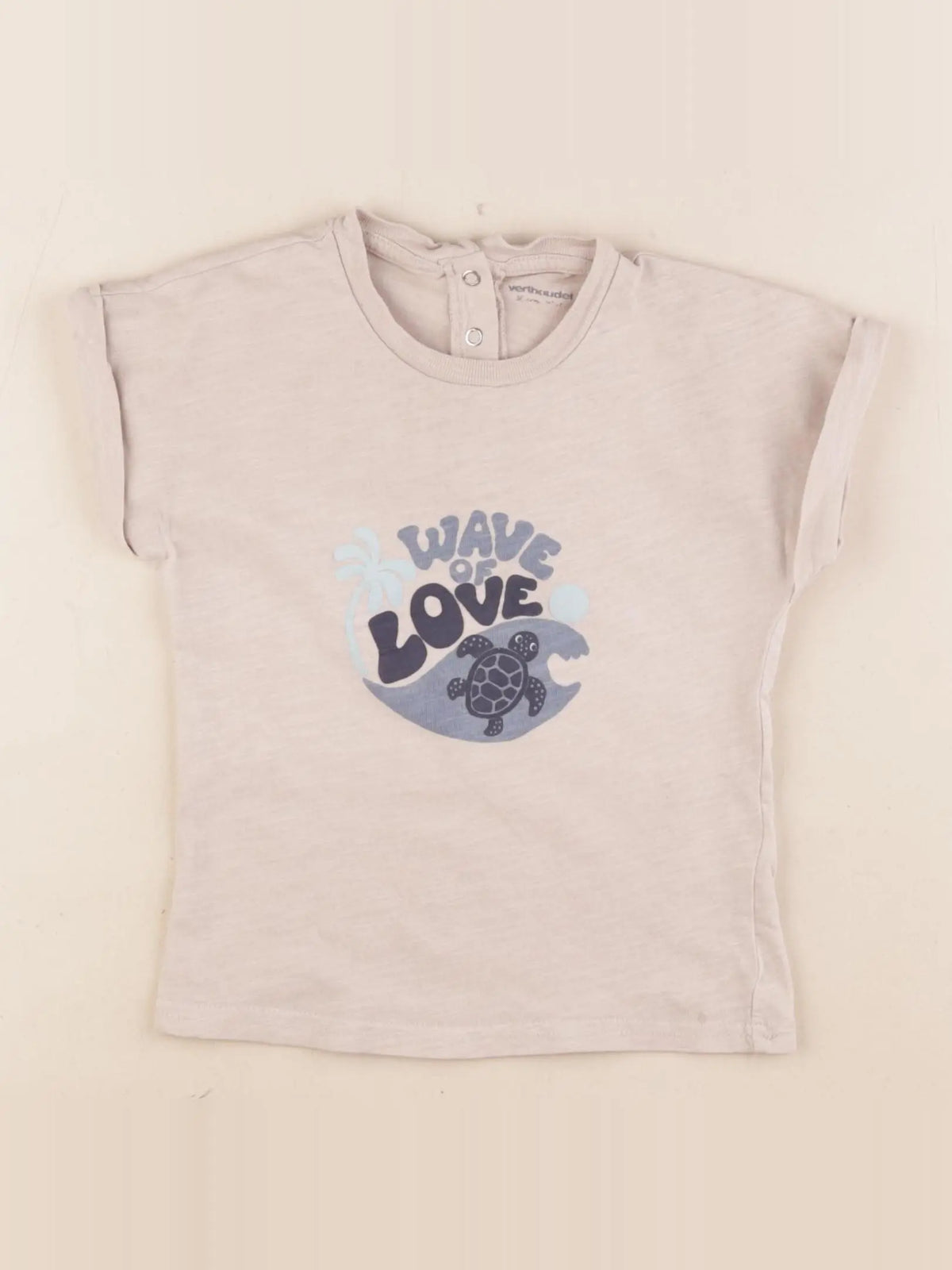 Vertbaudet - tee-shirt beige - 36 mois