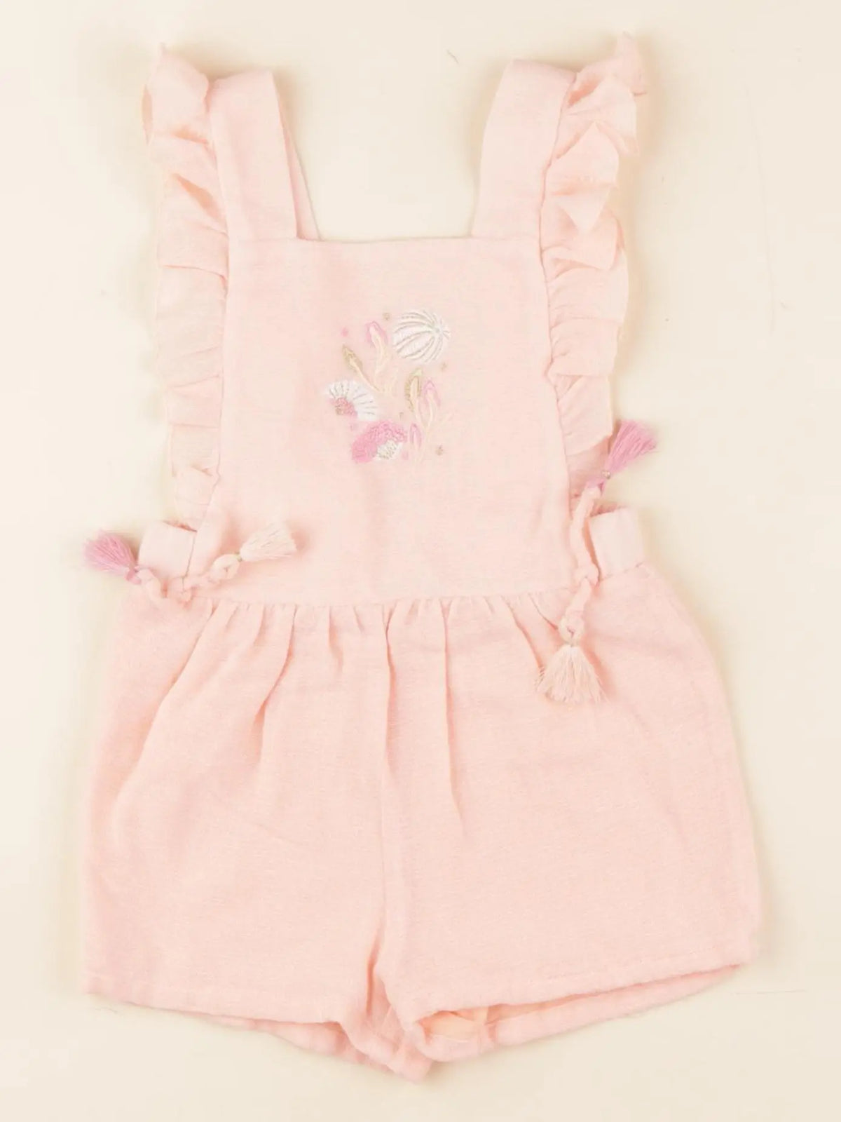 Chloé - salopette rose - 6 mois