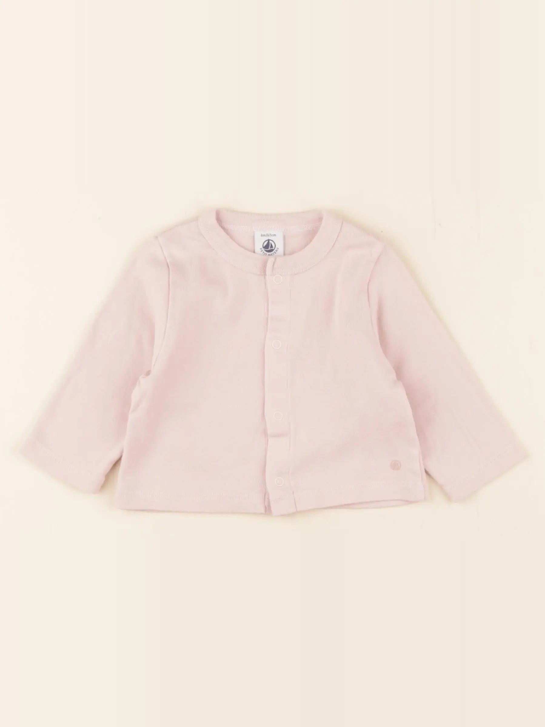Petit Bateau - tee-shirt rose - 6 mois