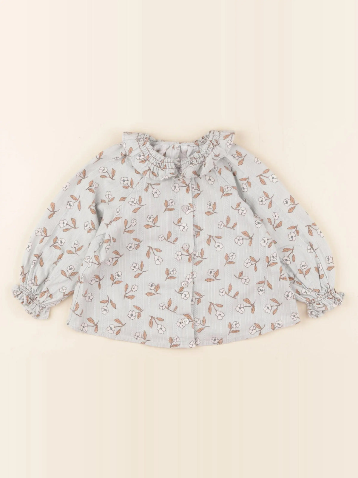 Zara - blouse bleu - 18 mois