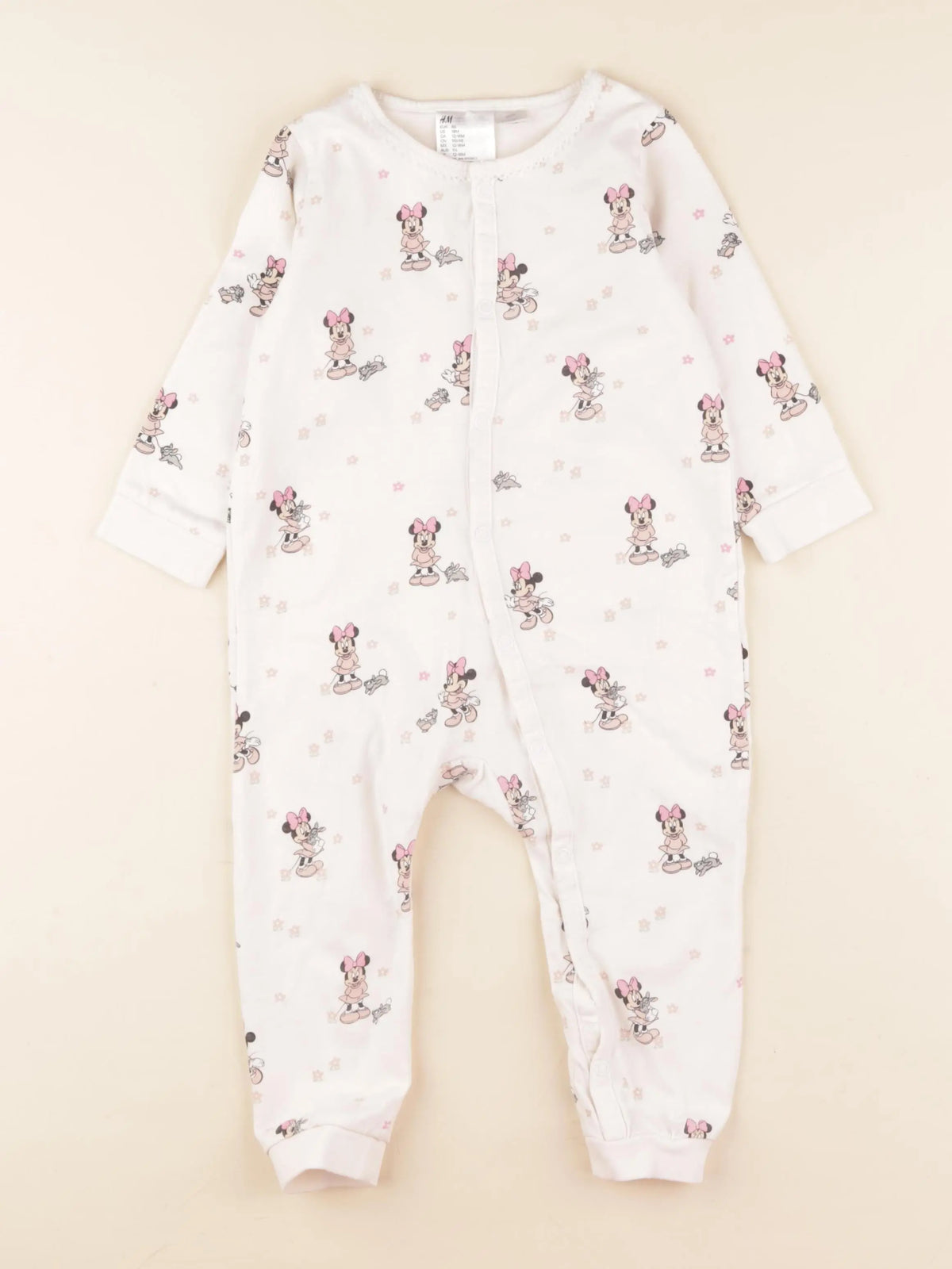 H&M - pyjama coton rose - 18 mois