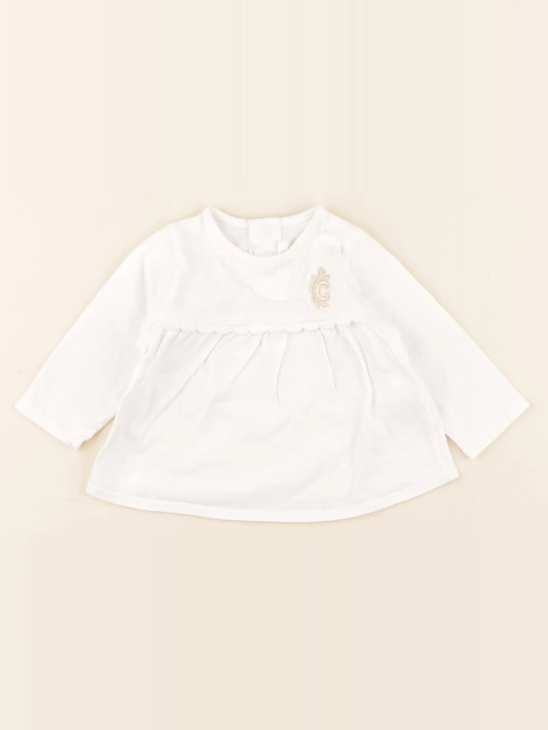 Chloé - tee-shirt blanc - 6 mois