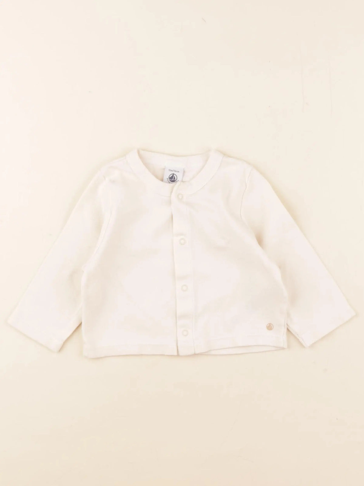 Petit Bateau - tee-shirt beige - 12 mois