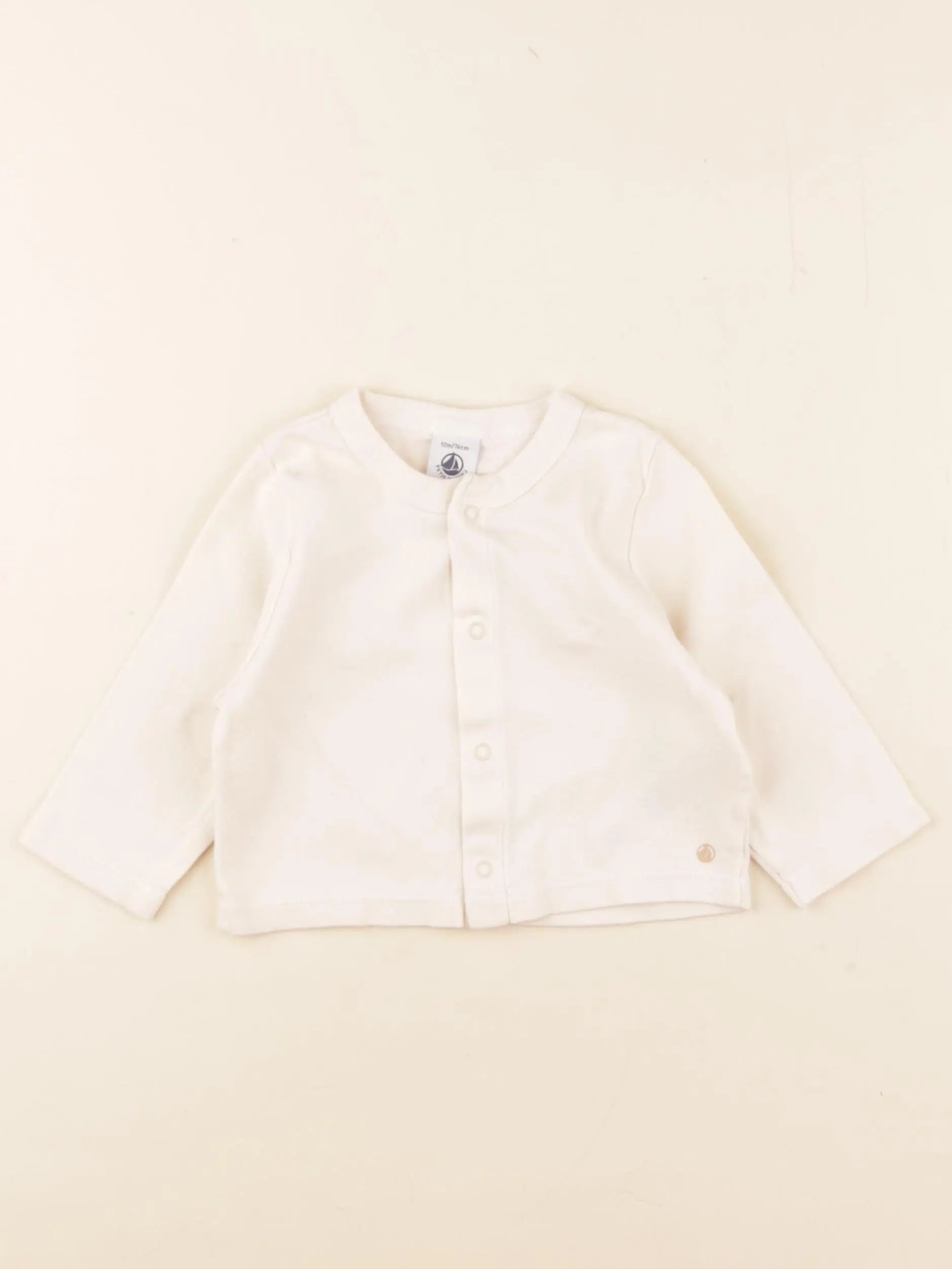 Petit Bateau - tee-shirt beige - 12 mois