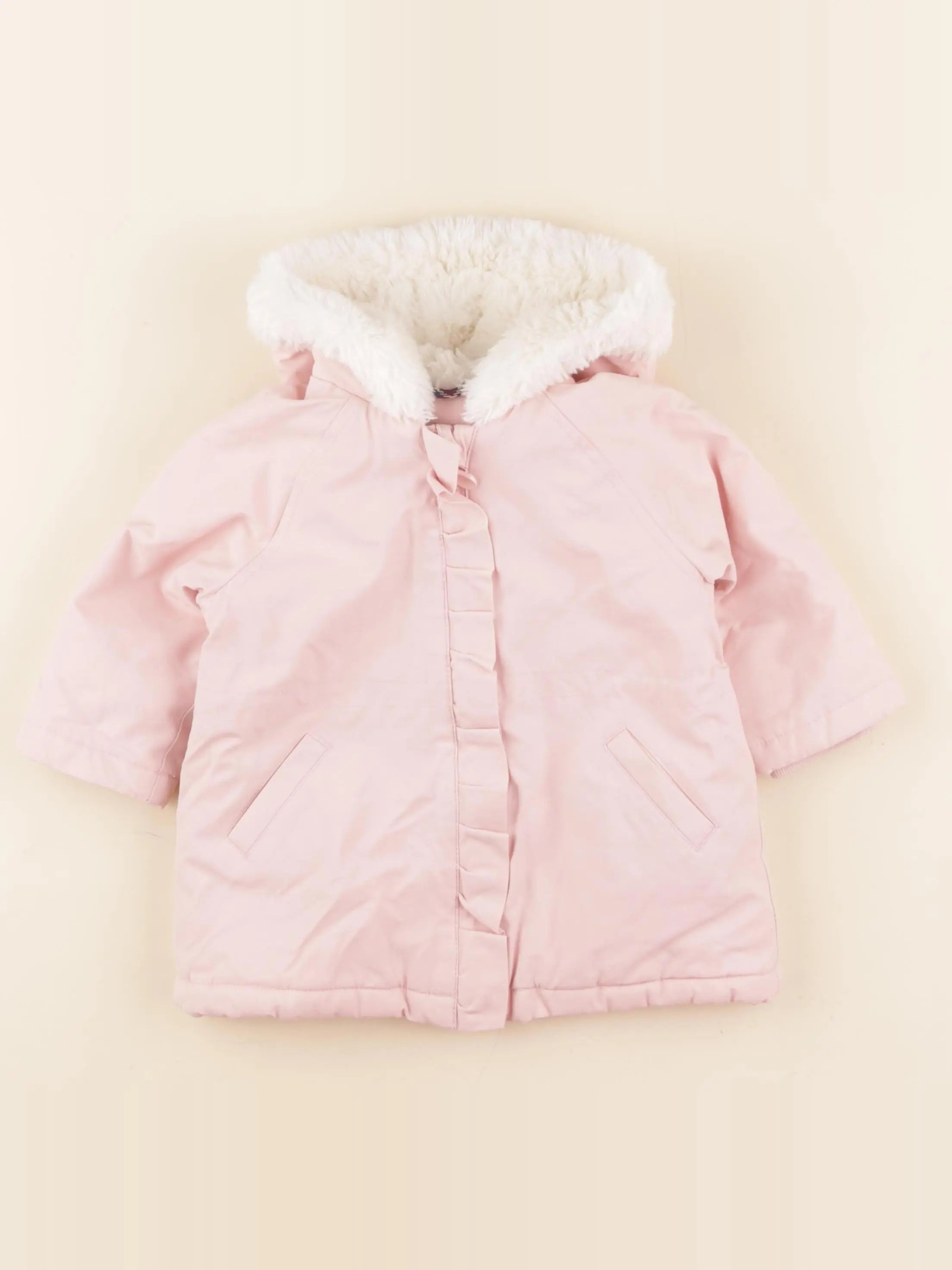 Cyrillus - parka rose - 12 mois