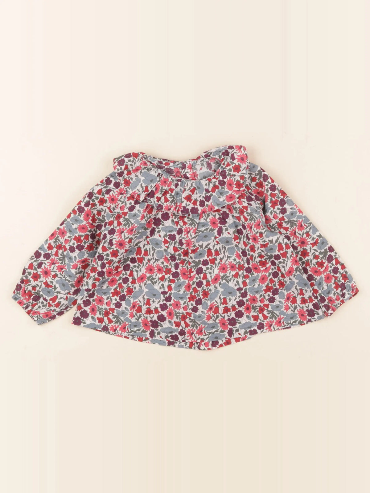 Jacadi - blouse liberty multicolore - 12 mois