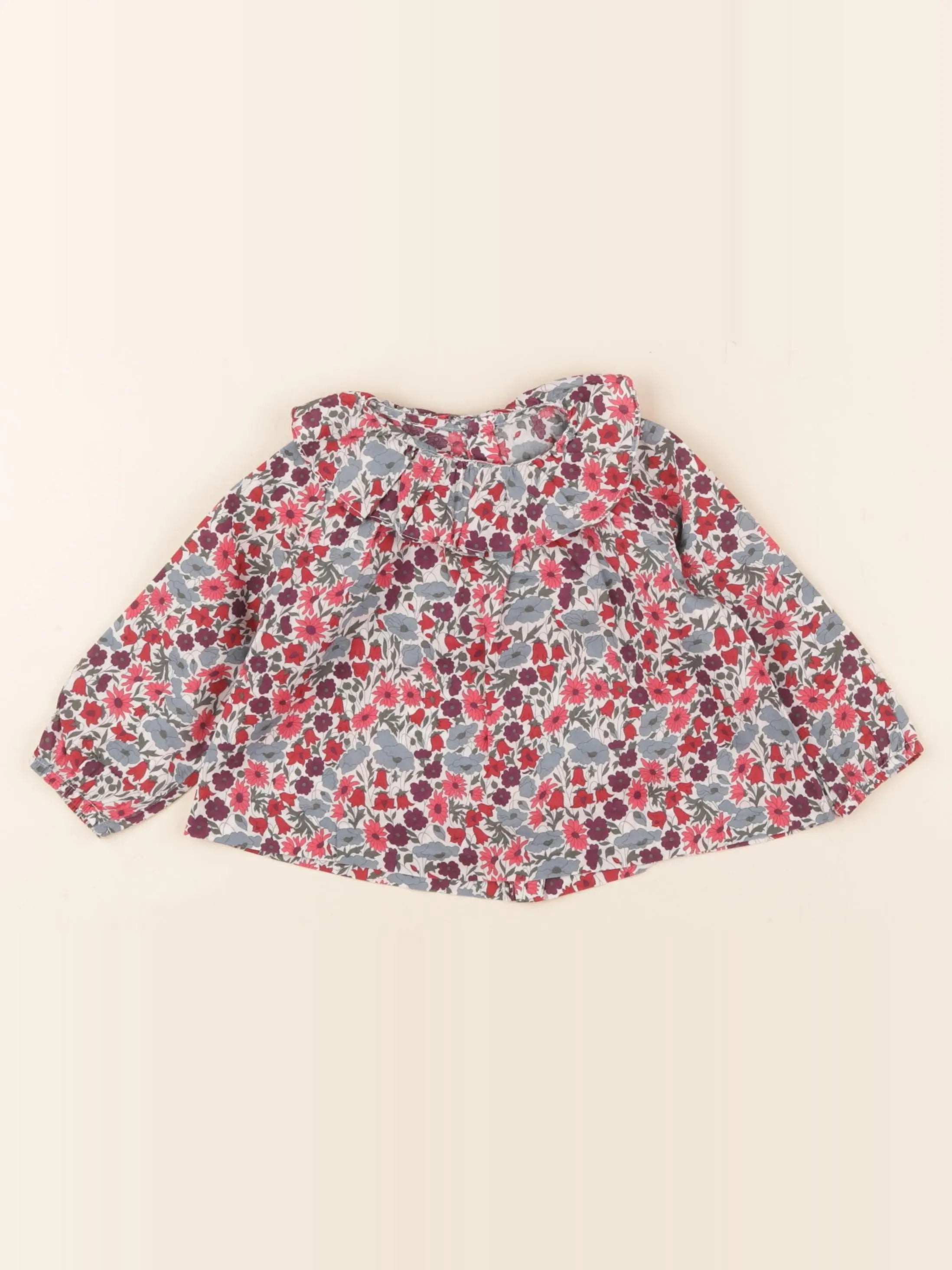 Jacadi - blouse liberty multicolore - 12 mois