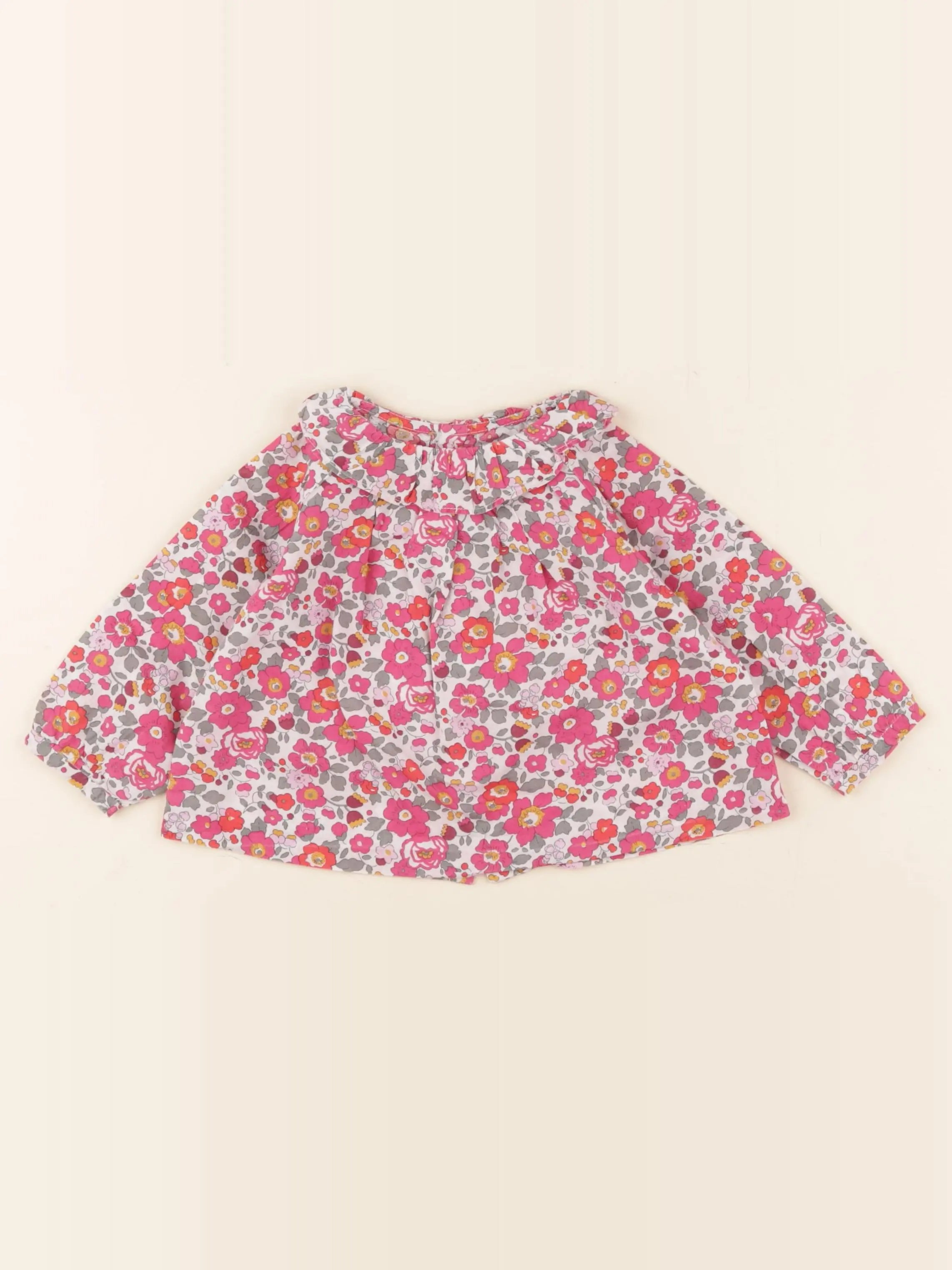 Jacadi - blouse liberty multicolore - 12 mois