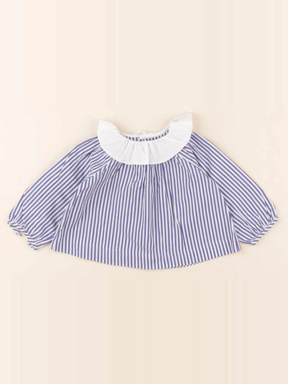 Jacadi - blouse bleu, blanc - 12 mois
