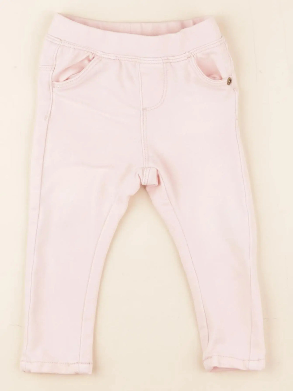 Vertbaudet - jegging rose - 12 mois