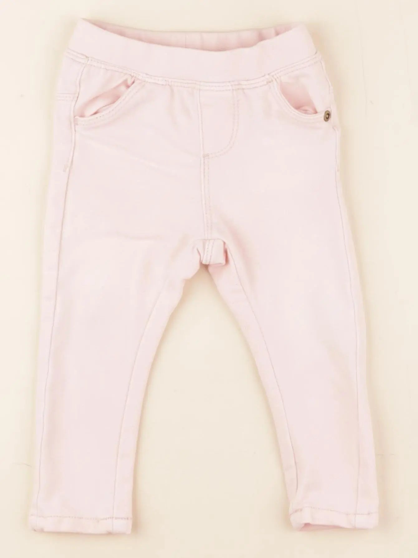 Vertbaudet - jegging rose - 12 mois