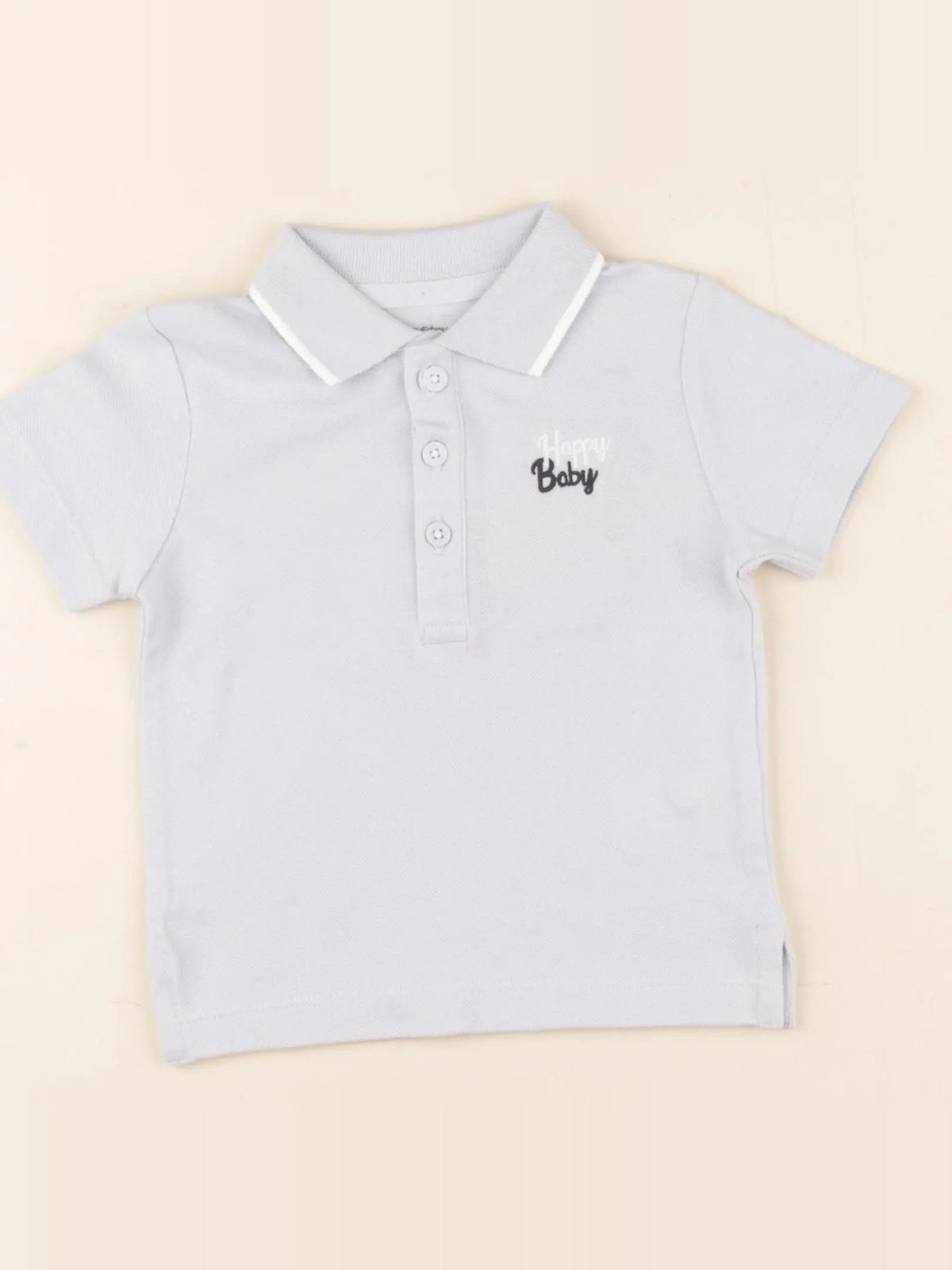 Boutchou - polo bleu - 12 mois