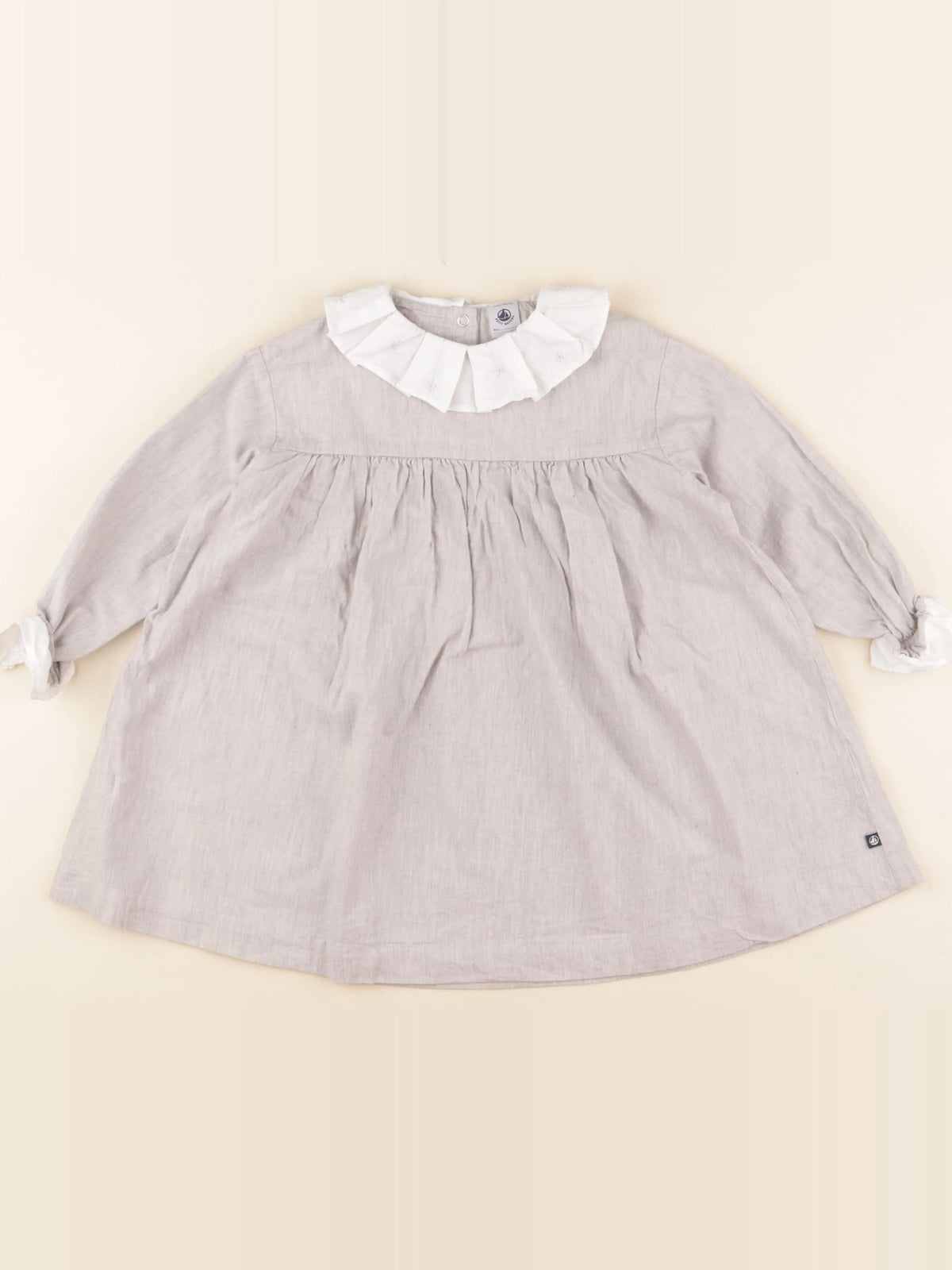 Petit Bateau - robe gris - 4 ans