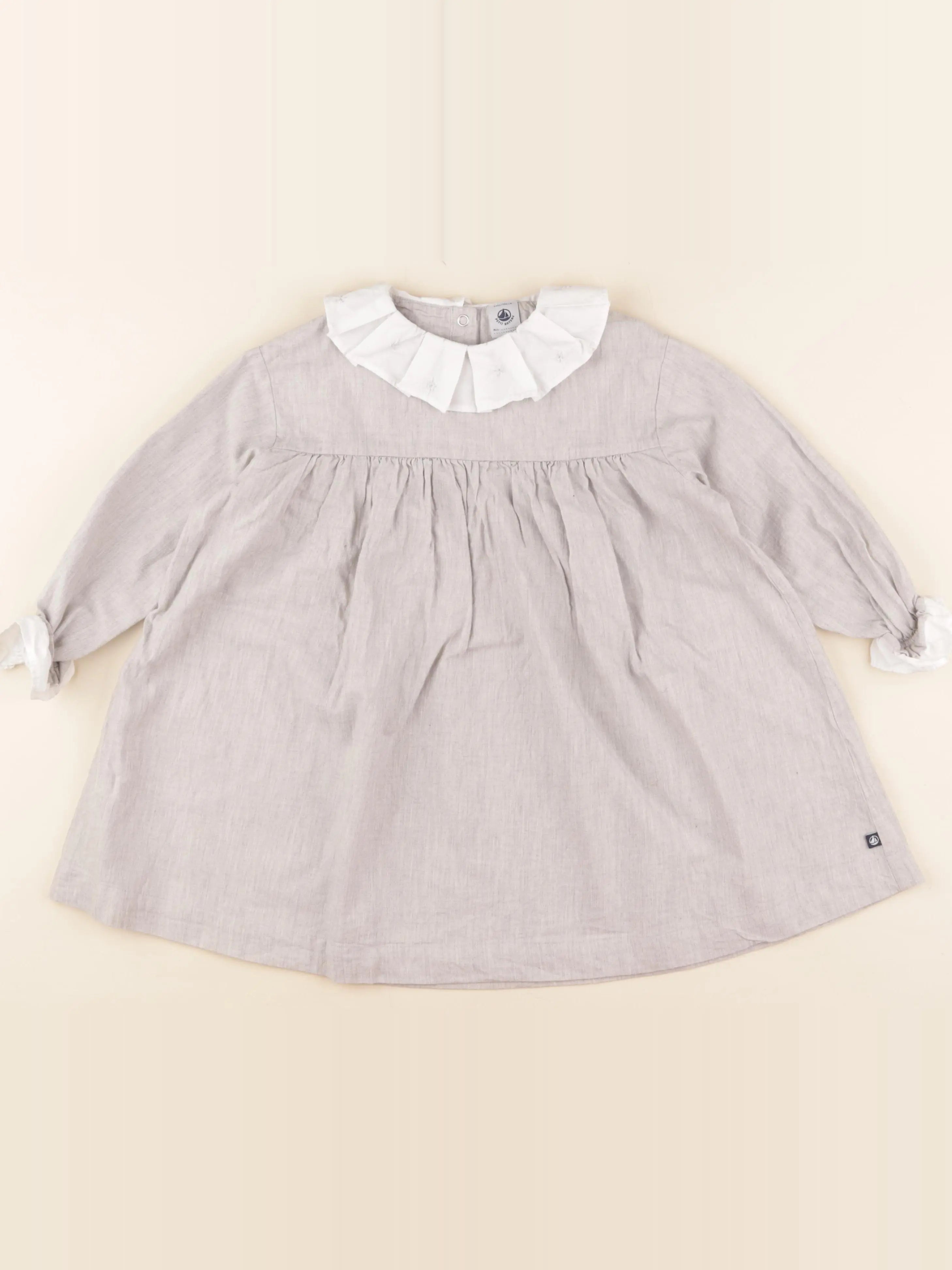 Petit Bateau - robe gris - 4 ans
