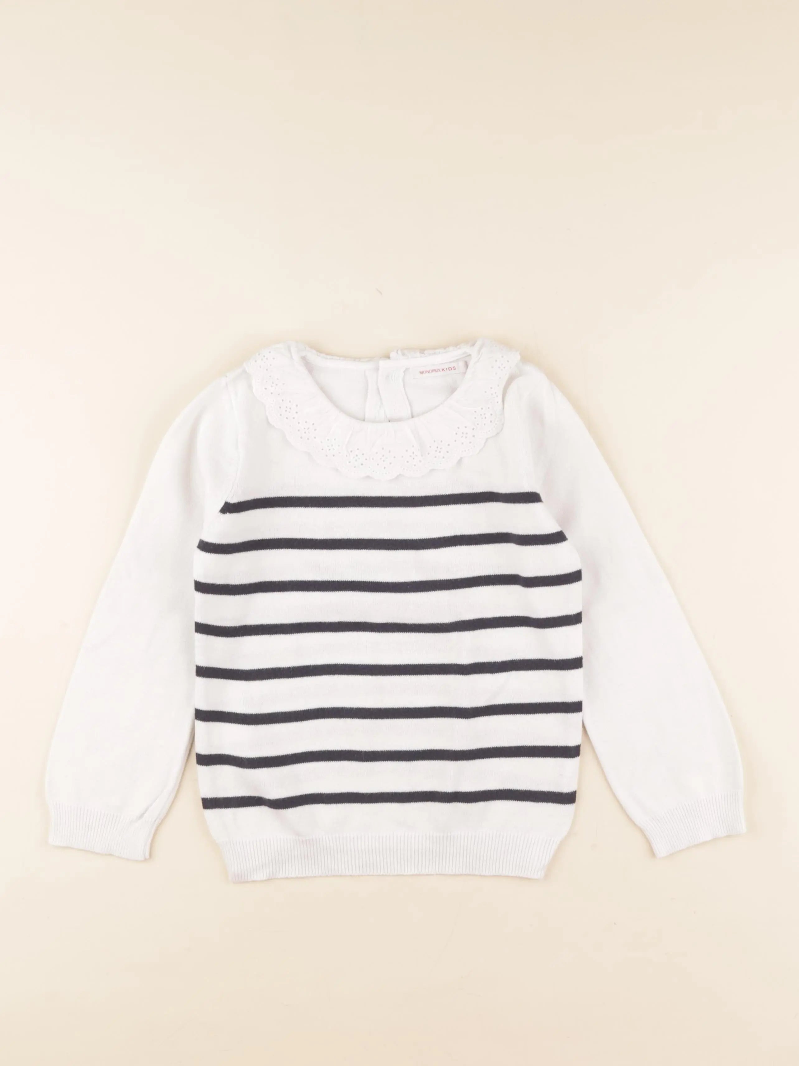 Monoprix - sweat bleu - 6 ans