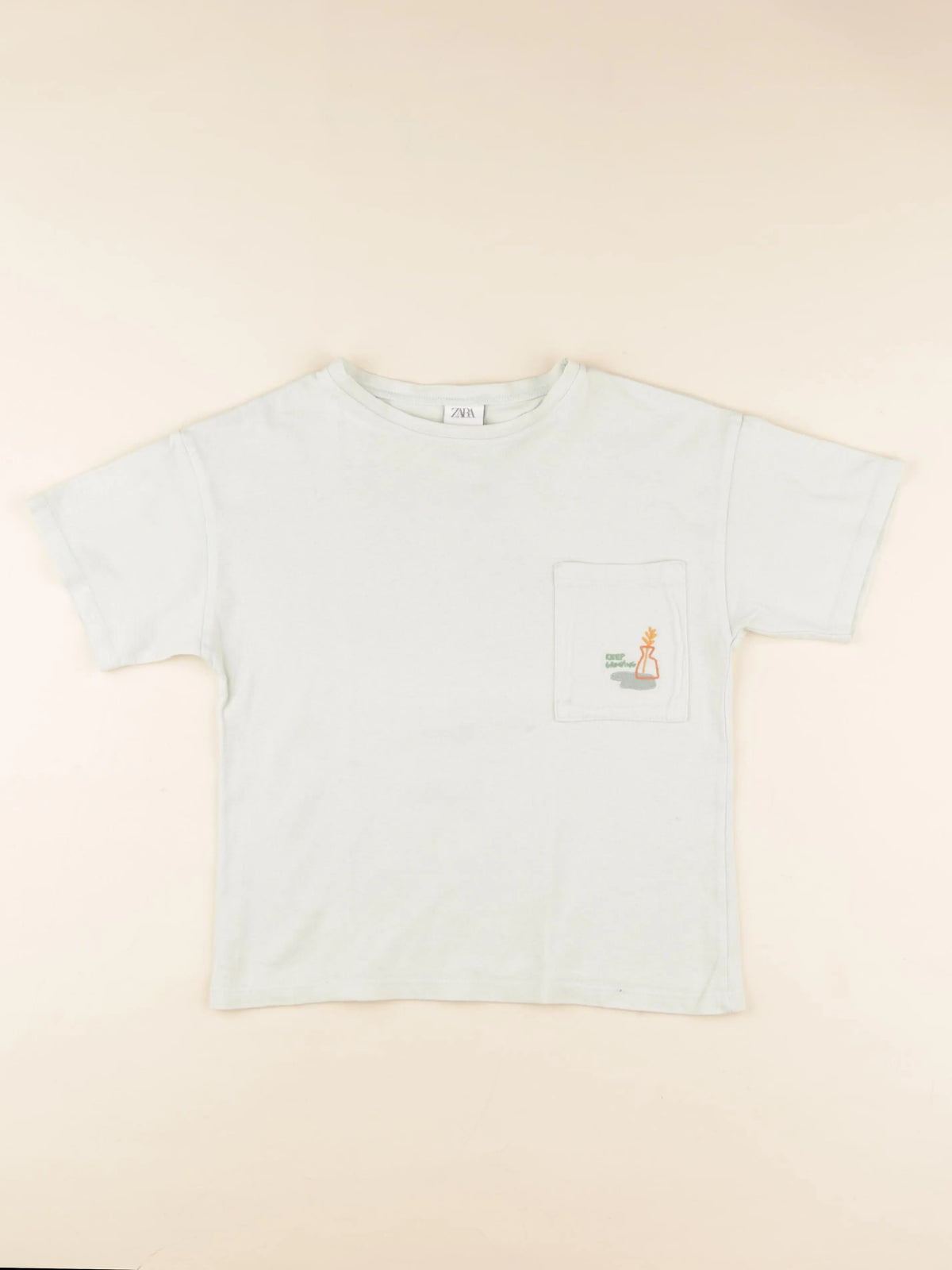 Zara - tee-shirt vert - 6 ans
