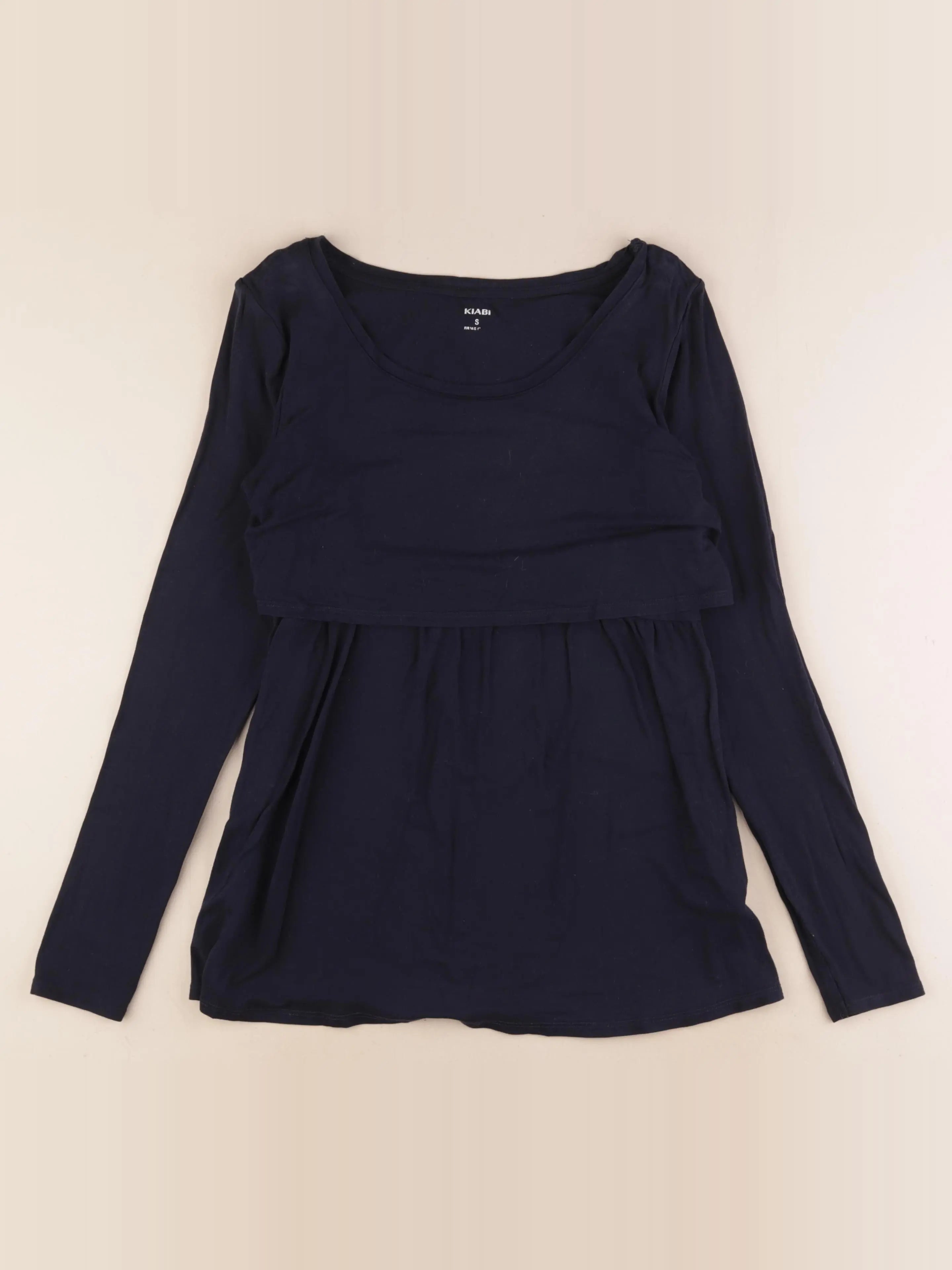 Kiabi - tee-shirt allaitement bleu - s