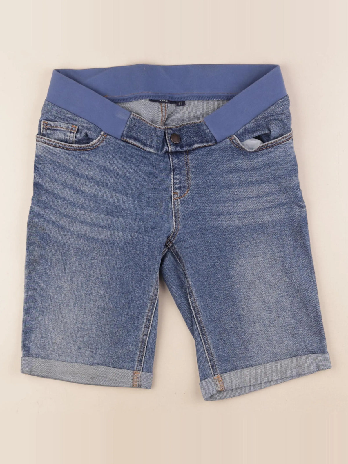 Kiabi - short grossesse bleu - 36