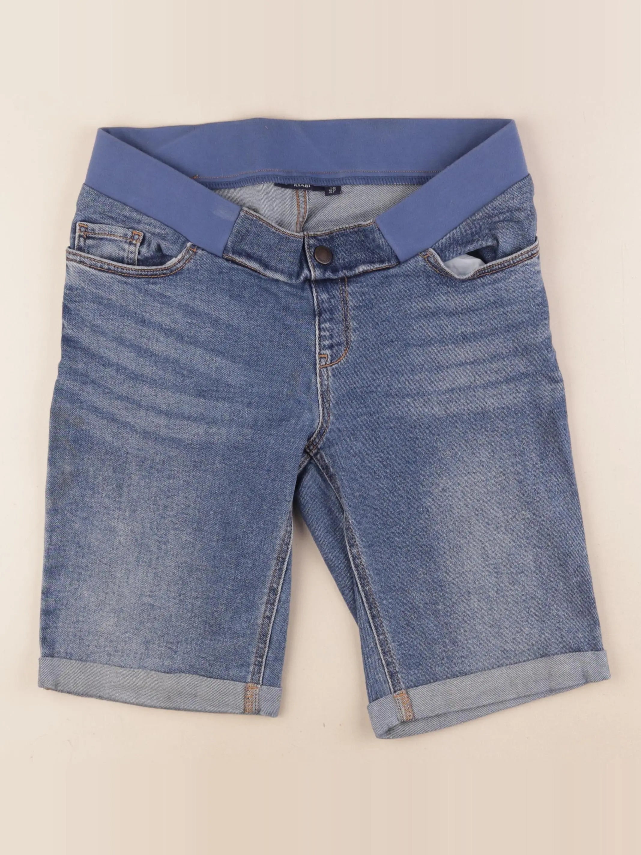 Kiabi - short grossesse bleu - 36