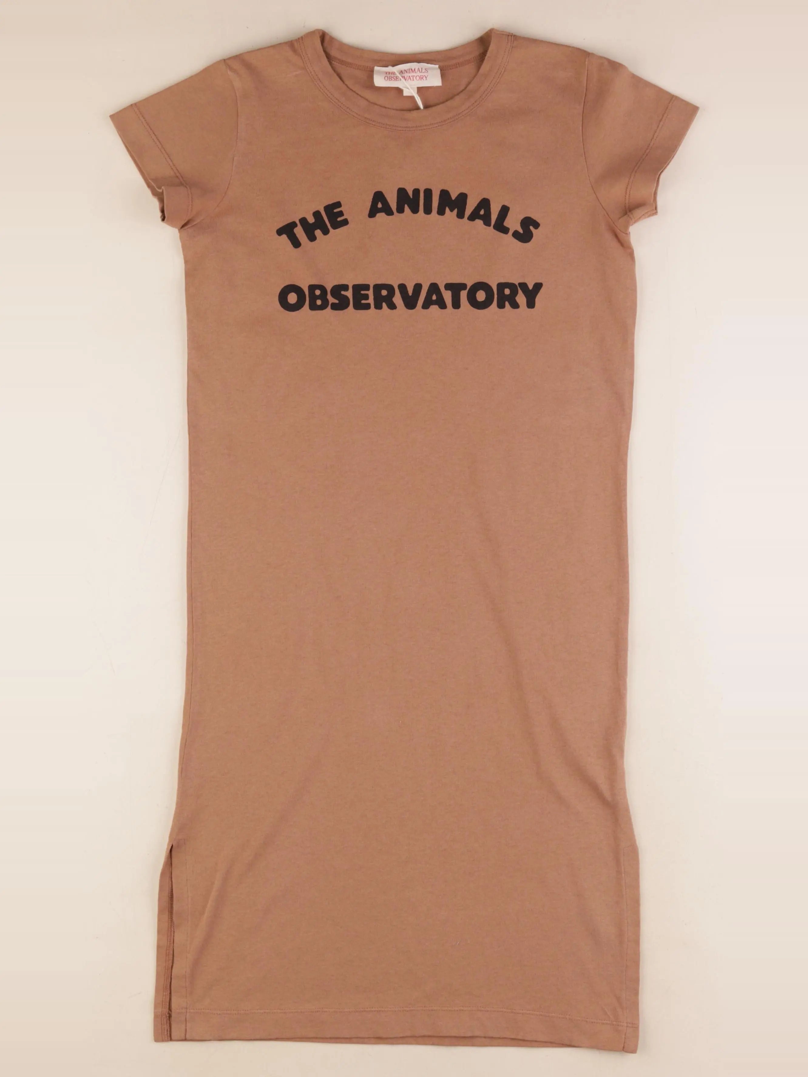 The animals observatory - robe imprimé au dos marron - 8 ans