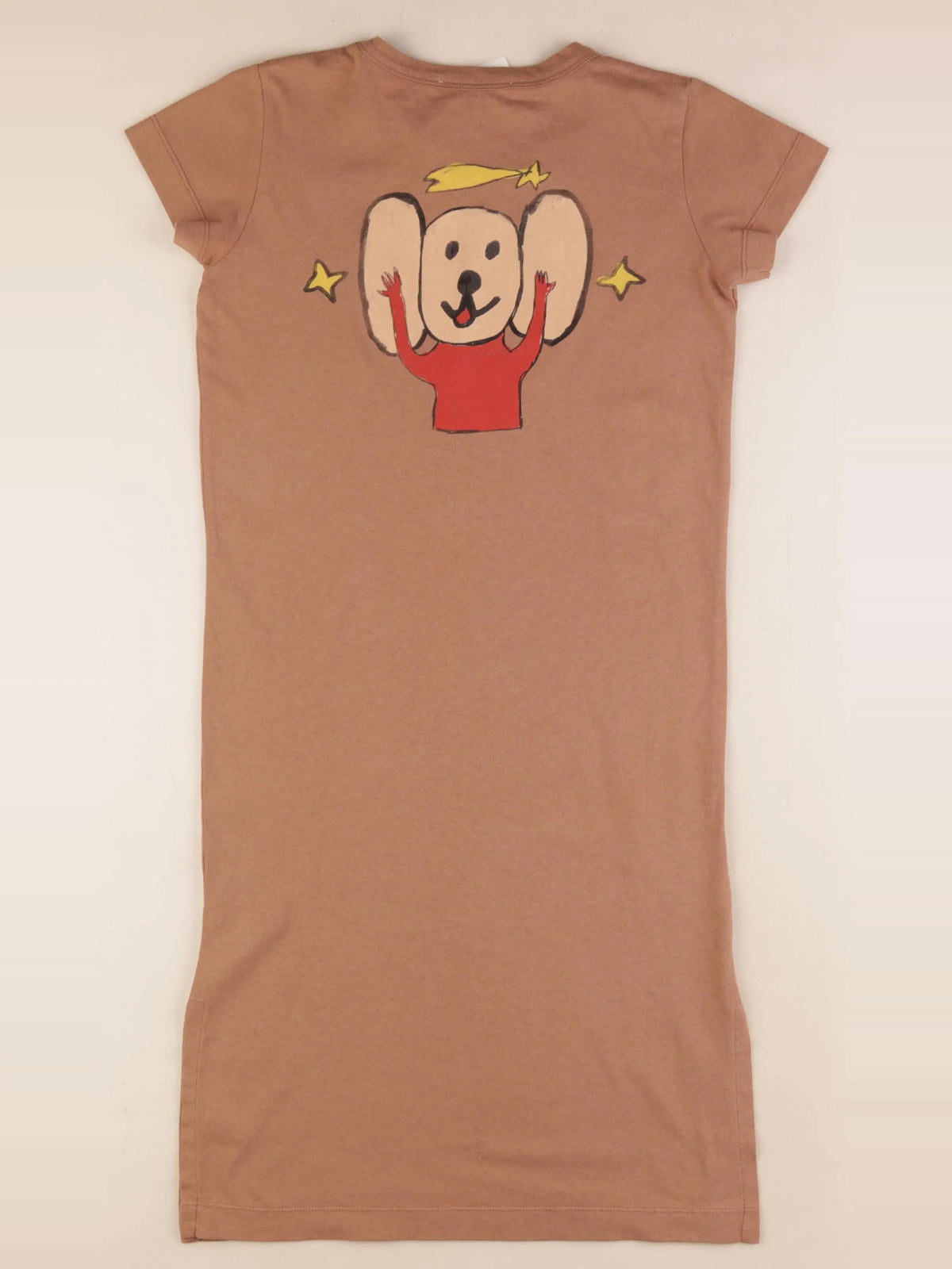 The animals observatory - robe imprimé au dos marron - 8 ans