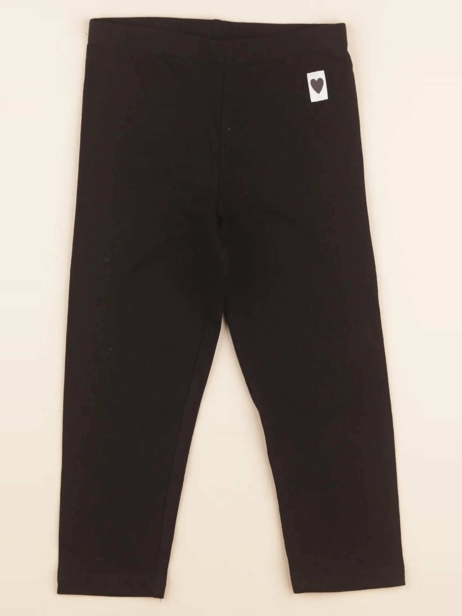 H&M - legging noir - 8/9 ans